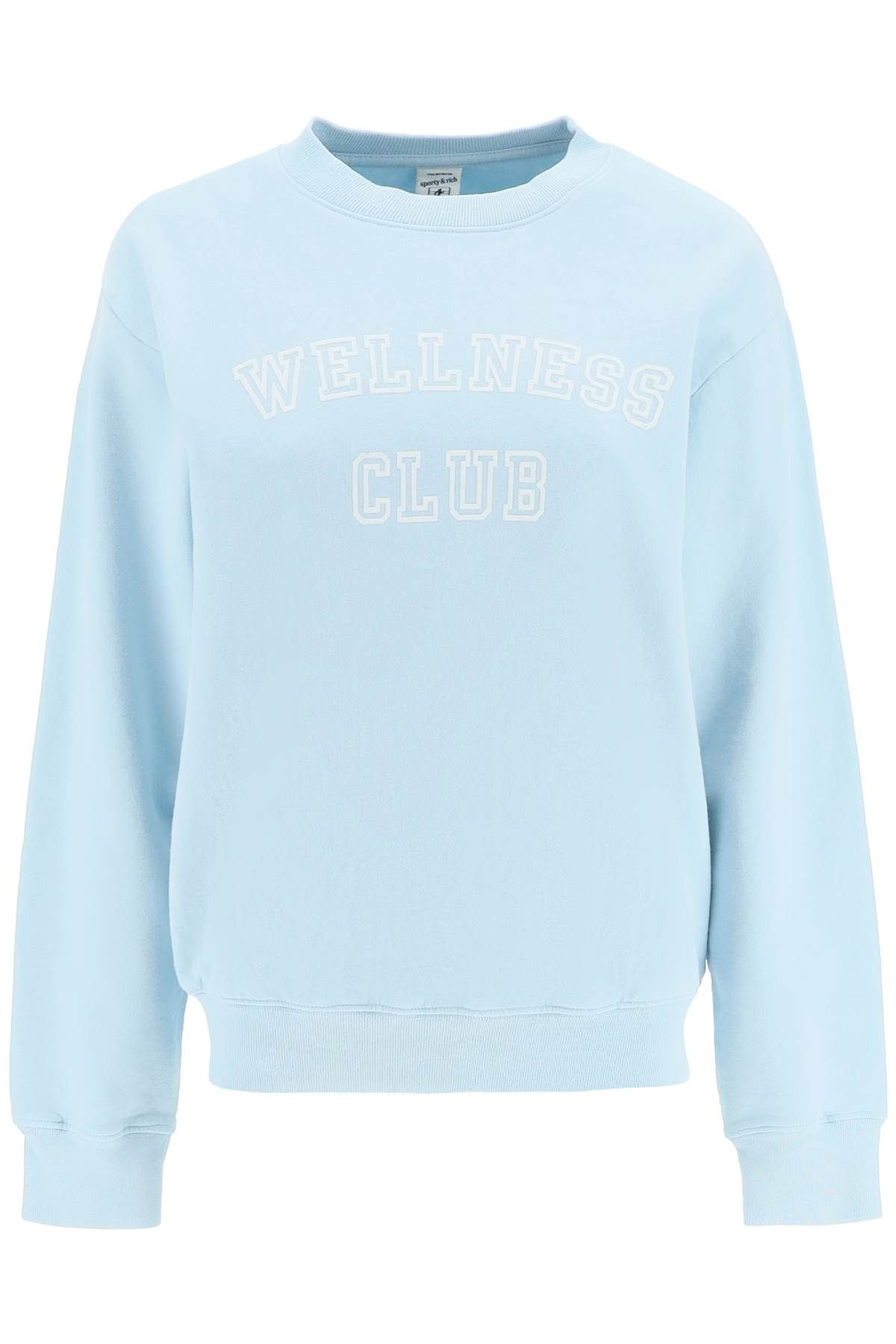  SPORTY RICH crew-neck sweatshirt with lettering print