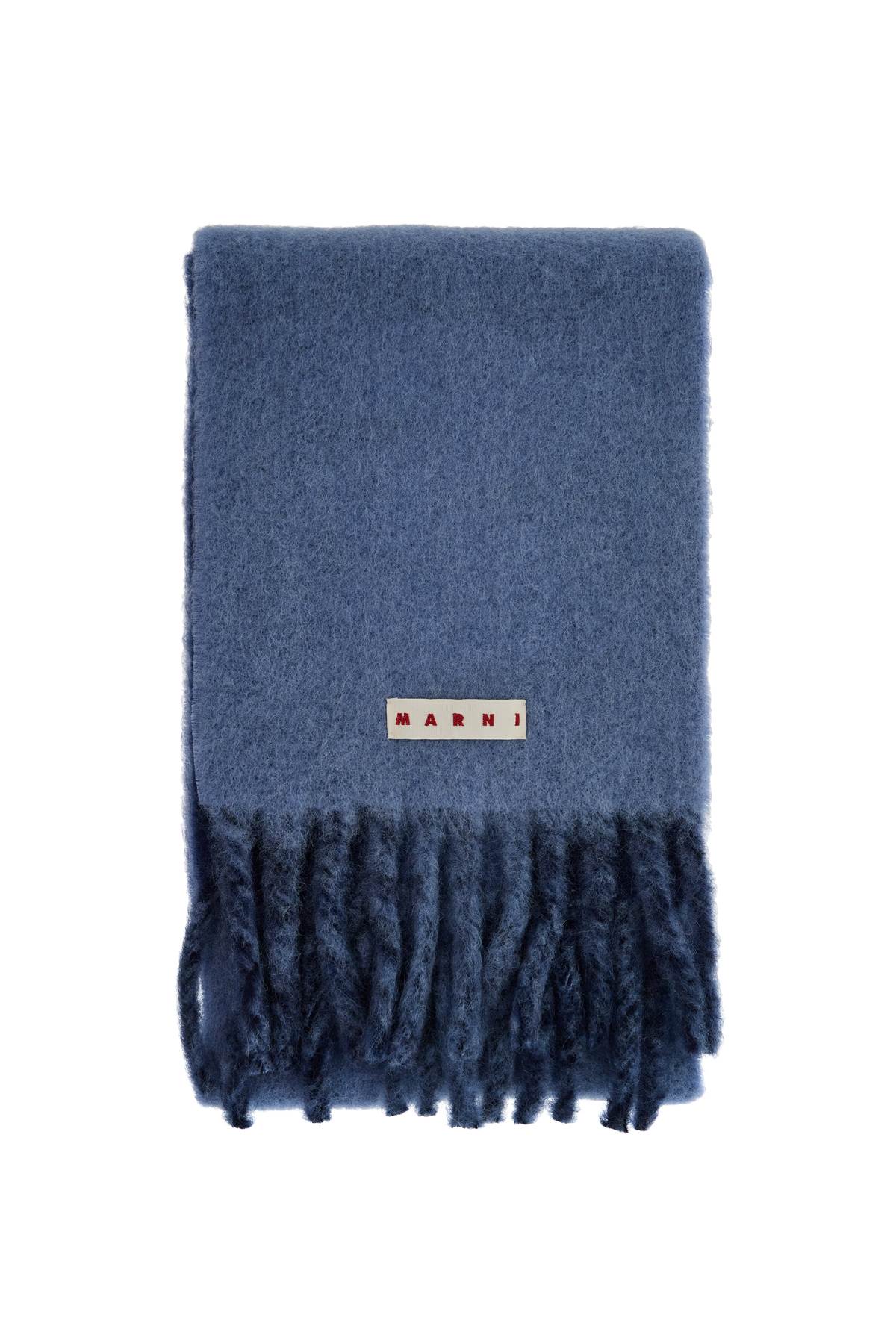 Marni MARNI wool and mohair scarf with maxi logo