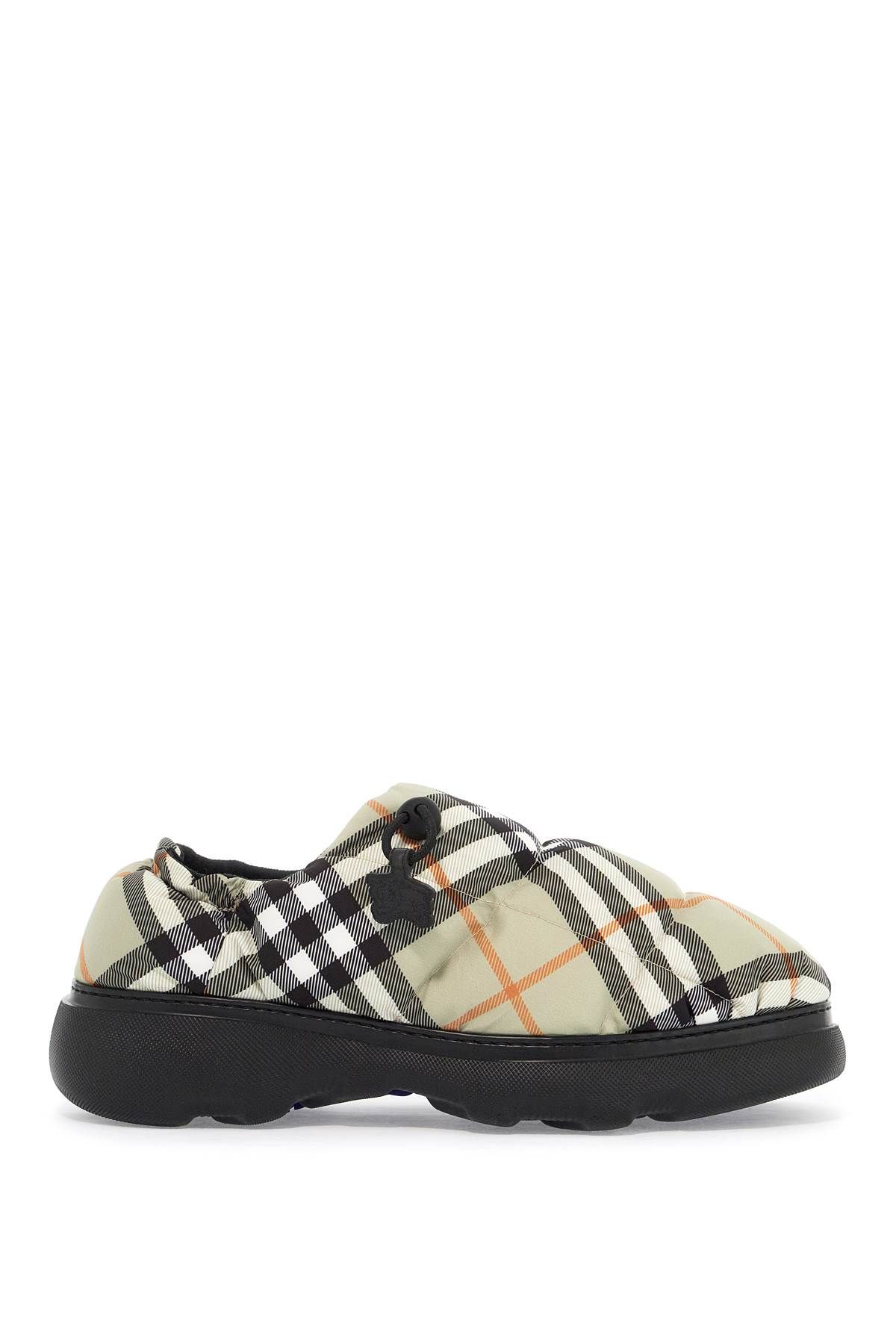 Burberry BURBERRY nylon check mules pillow for