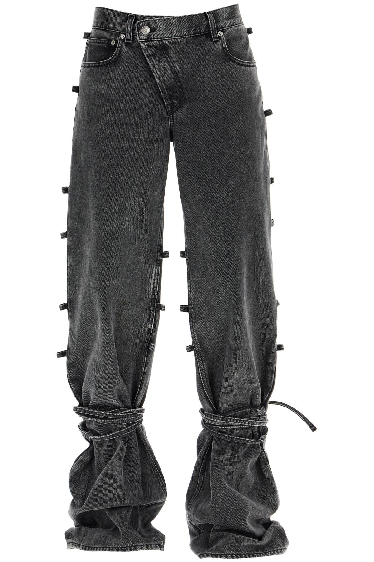 Alexander McQueen ALEXANDER MCQUEEN baggy jeans with knotted detail