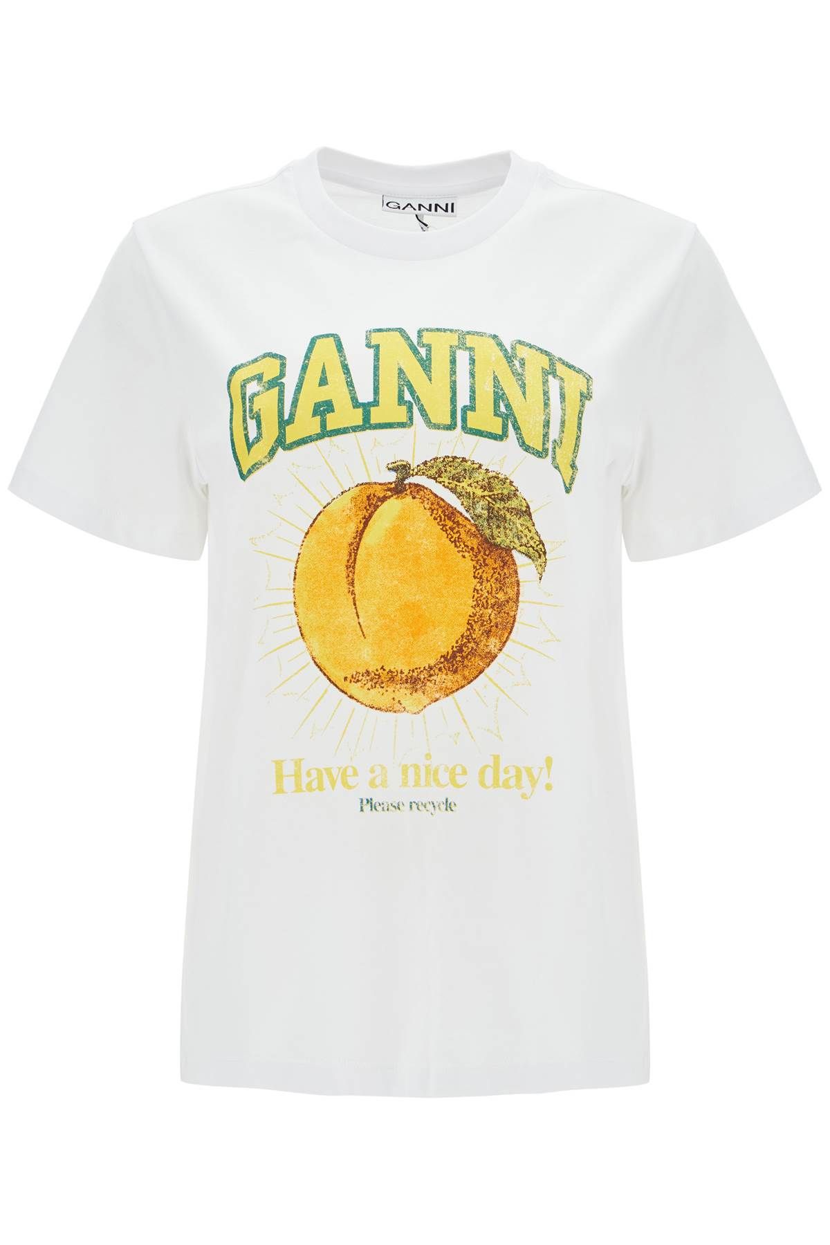 Ganni GANNI printed relaxed fit t-shirt