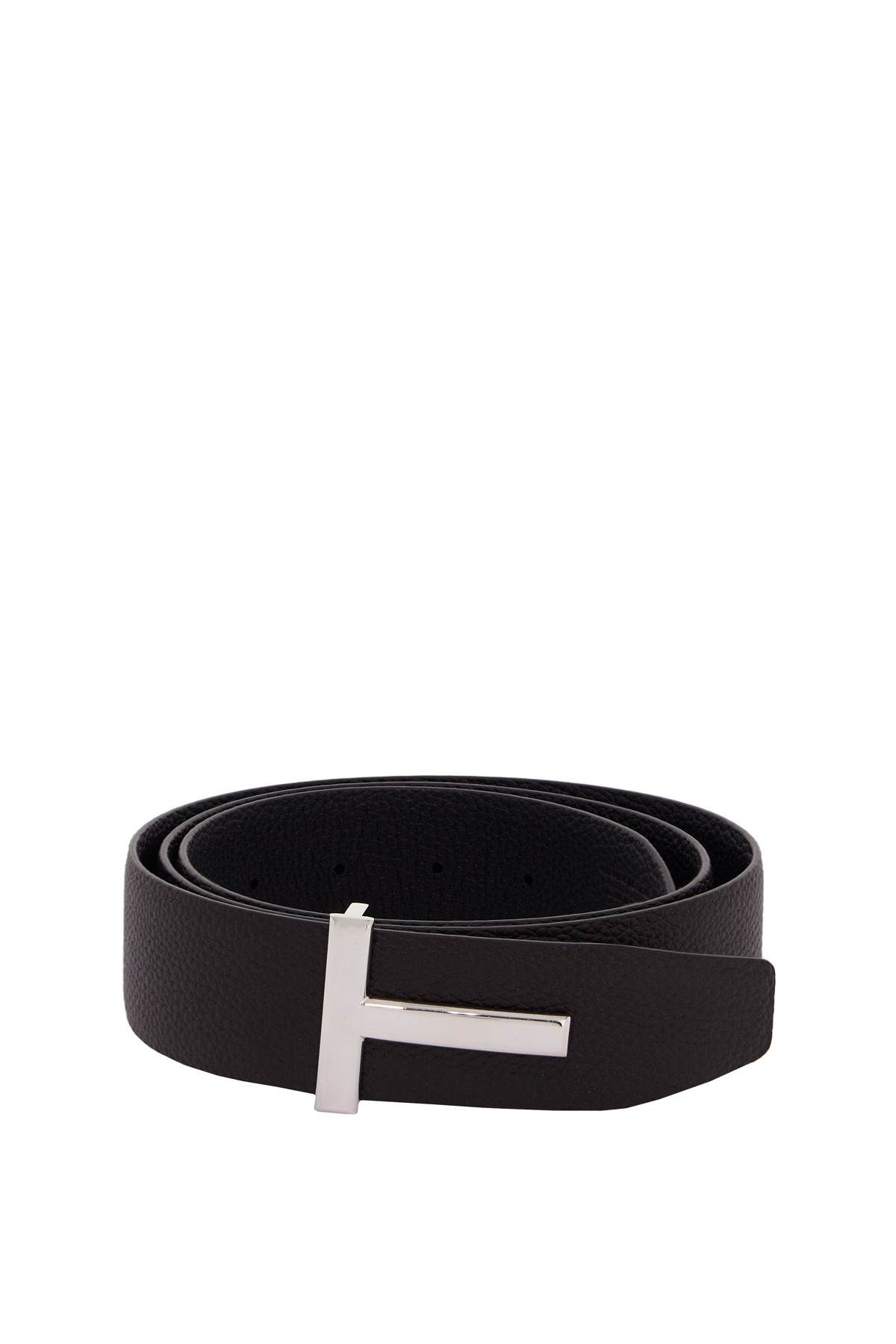 Tom Ford TOM FORD reversible grain leather t belt