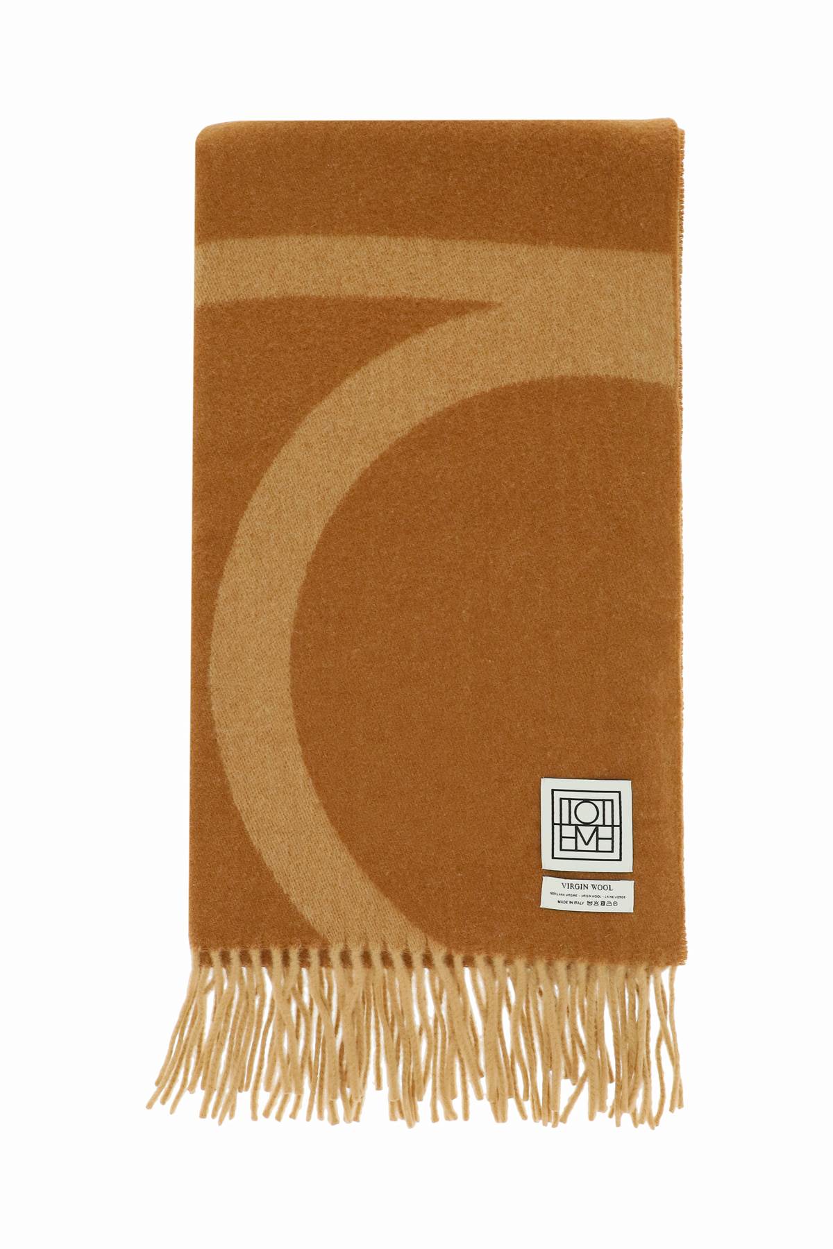 Toteme TOTEME monogram jacquard wool scarf