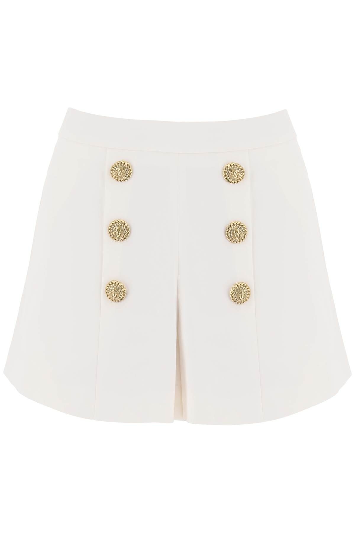 Balmain BALMAIN crepe shorts with embossed buttons