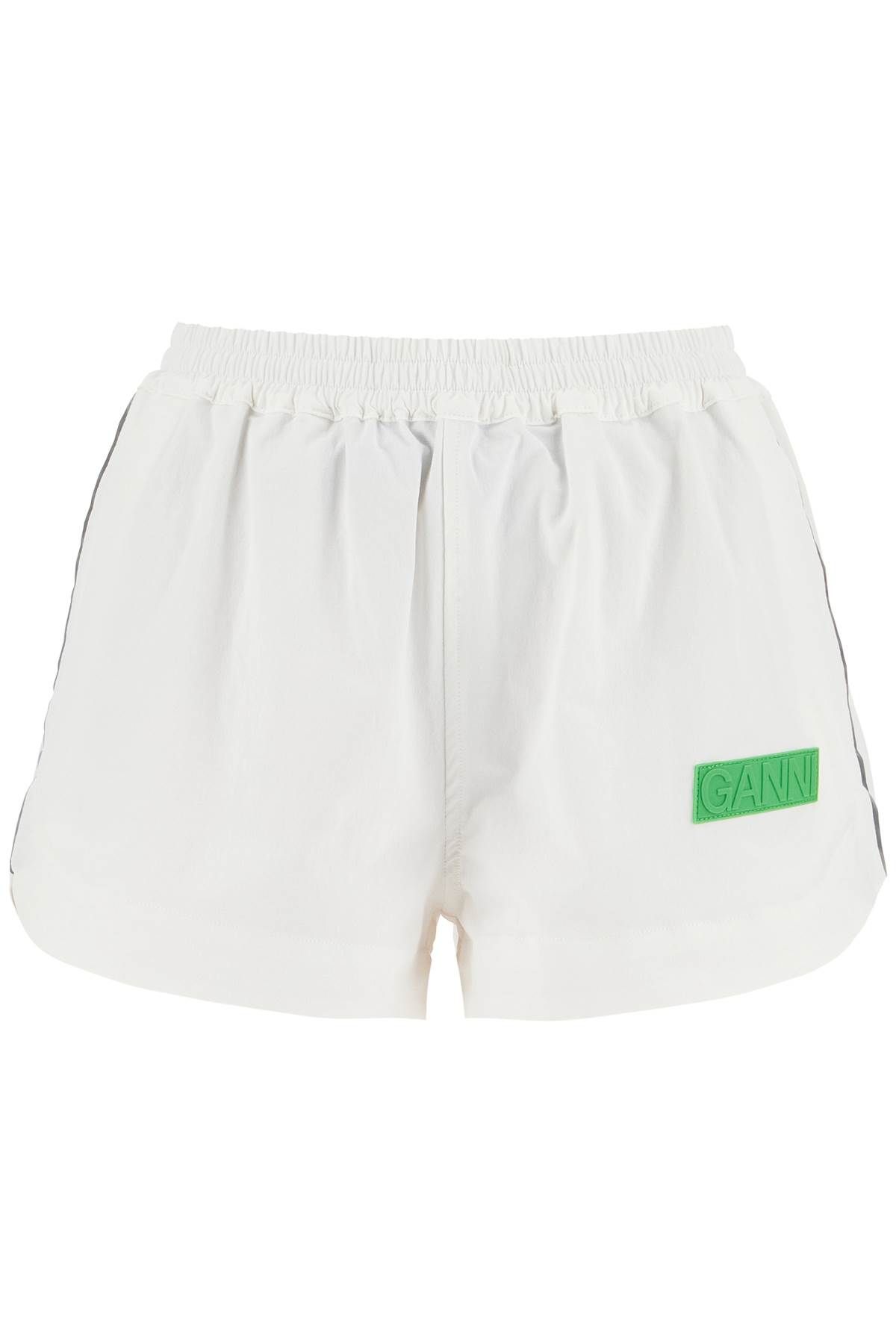 Ganni GANNI nylon stretch shorts for active