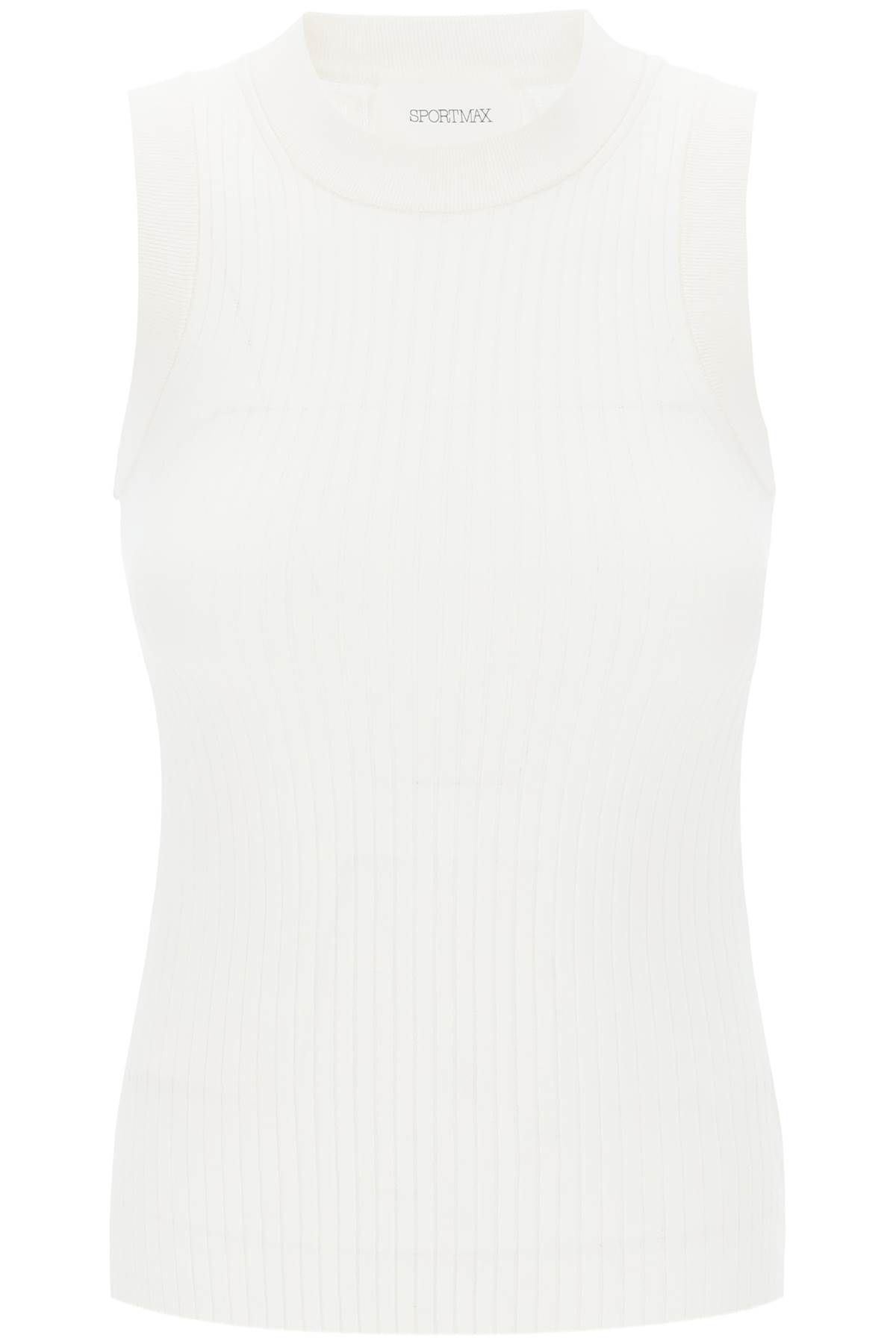 Sportmax SPORTMAX sleeveless ribbed knit top