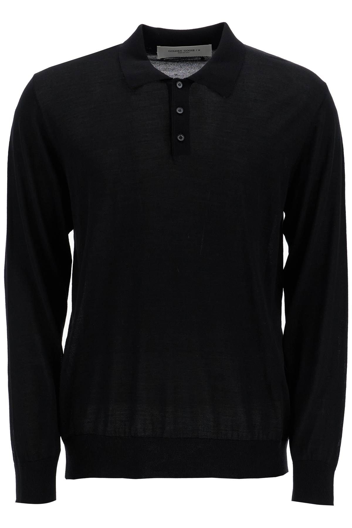 Golden Goose GOLDEN GOOSE long-sleeved wool polo shirt