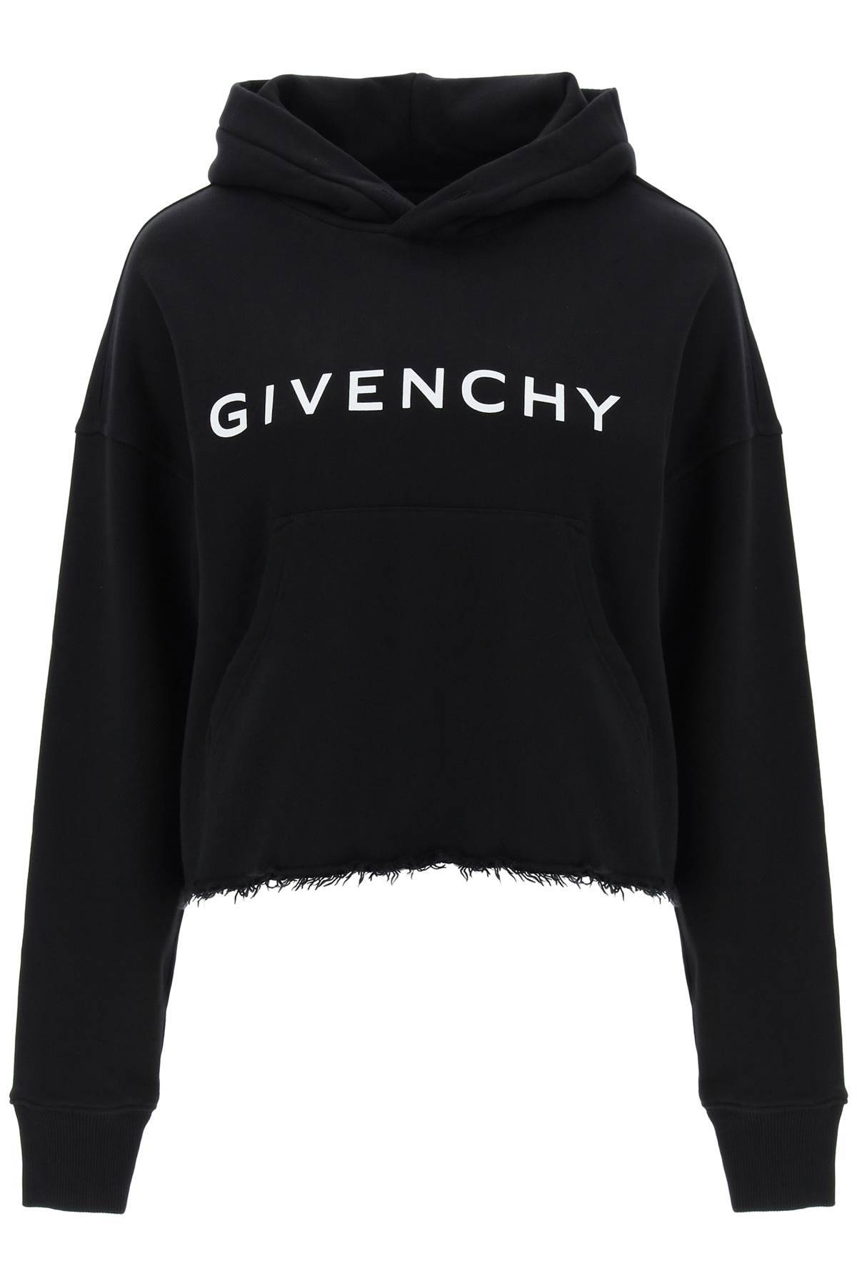 Givenchy GIVENCHY cropped hoodie with logo print