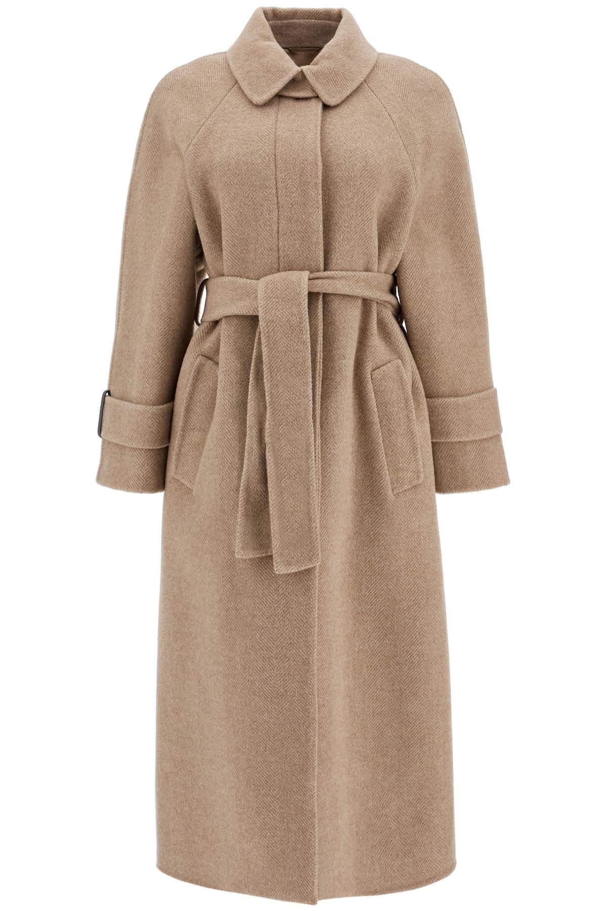 Brunello Cucinelli BRUNELLO CUCINELLI wool and cashmere coat with belt