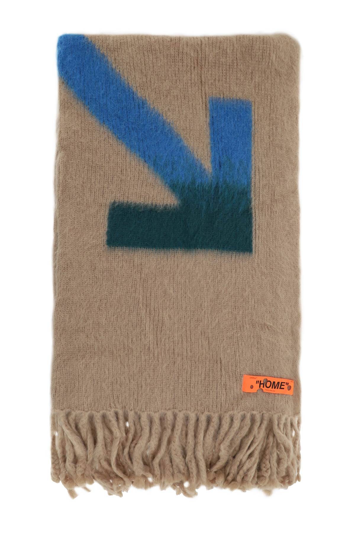 OFF-WHITE OFF-WHITE 'arrows' mohair and wool blanket