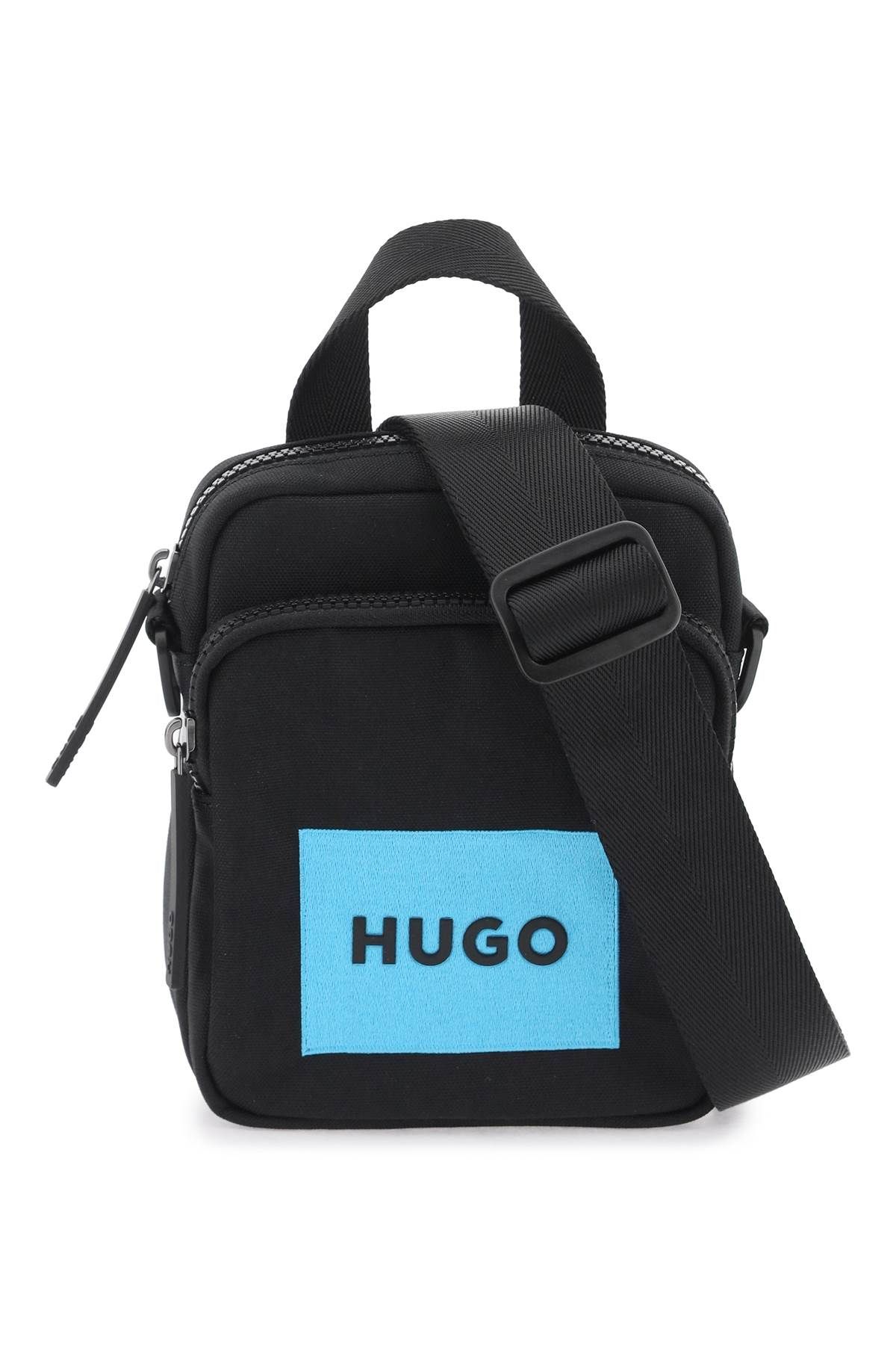 Hugo HUGO nylon shoulder bag with adjustable strap