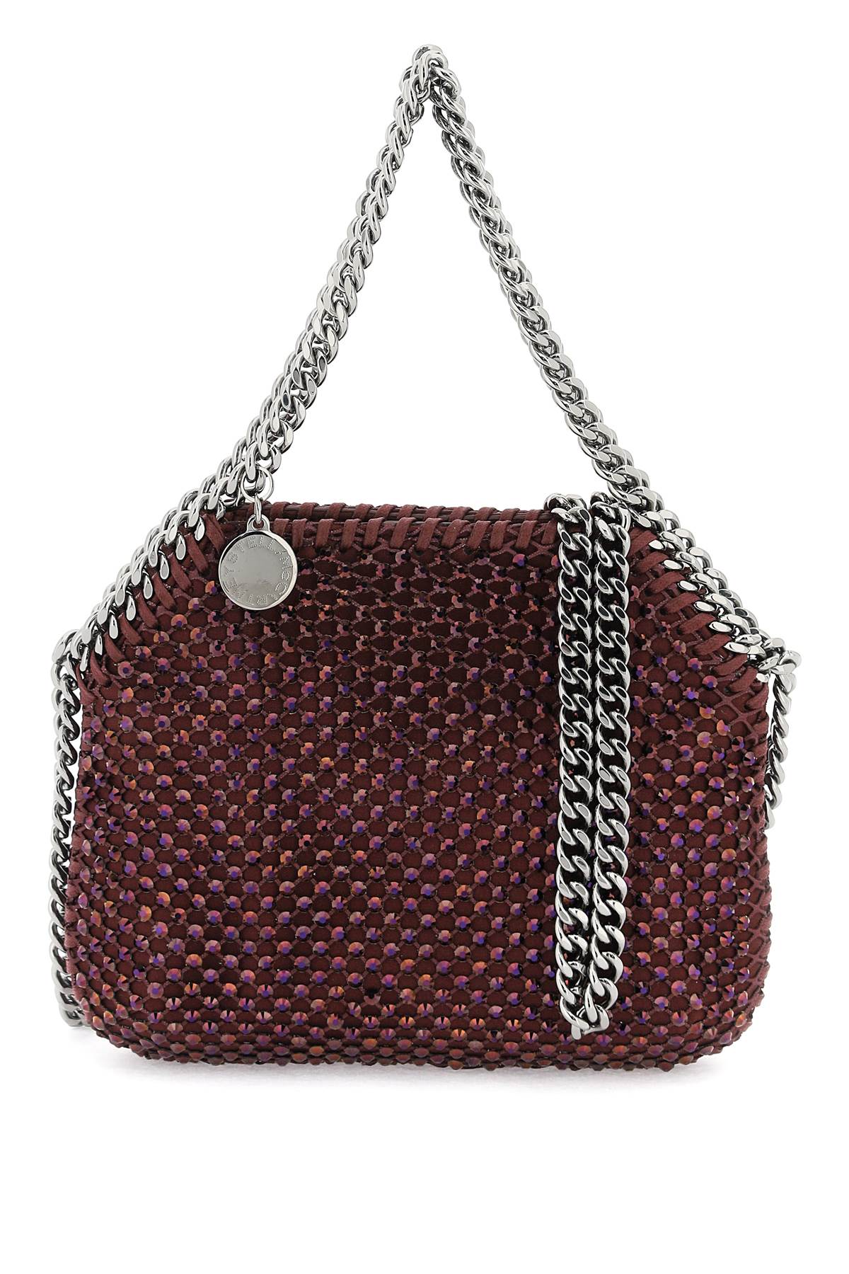 Stella McCartney STELLA McCARTNEY falabella mini bag with mesh and crystals