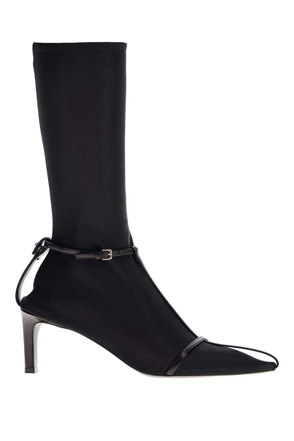 Jil Sander JIL SANDER leather ankle boots with buckle straps