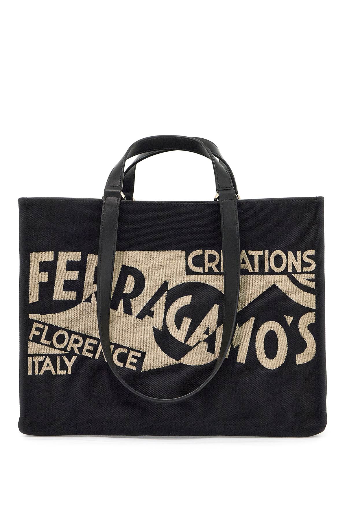 Ferragamo FERRAGAMO logo printed tote bag (m)