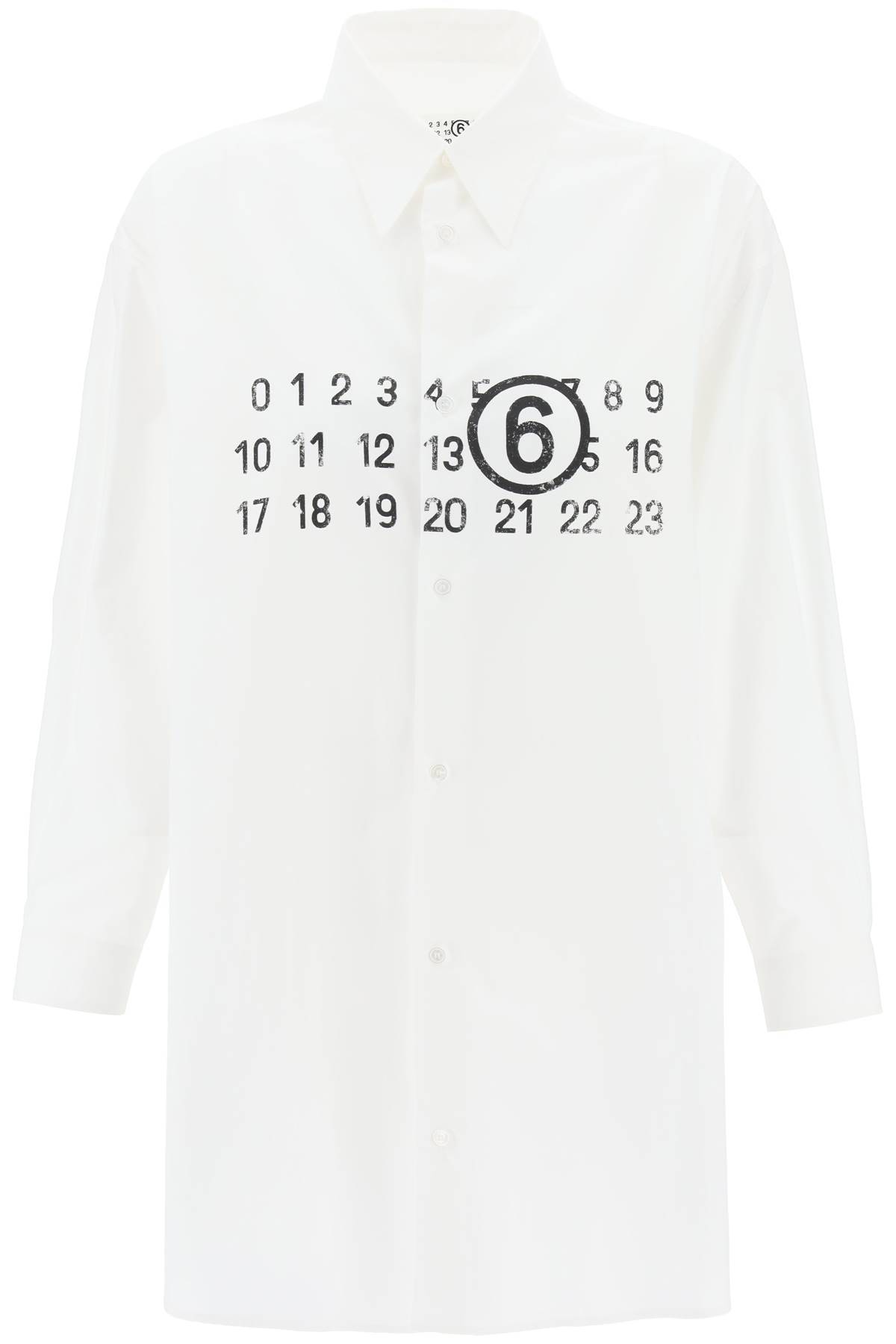 MM6 Maison Margiela MM6 MAISON MARGIELA shirt dress with numeric logo