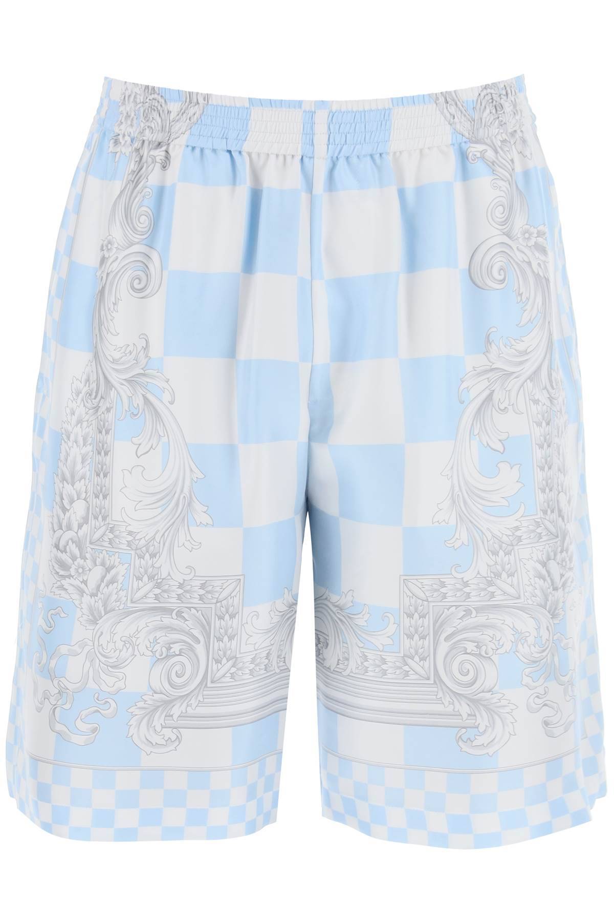 Versace VERSACE printed silk bermuda shorts set