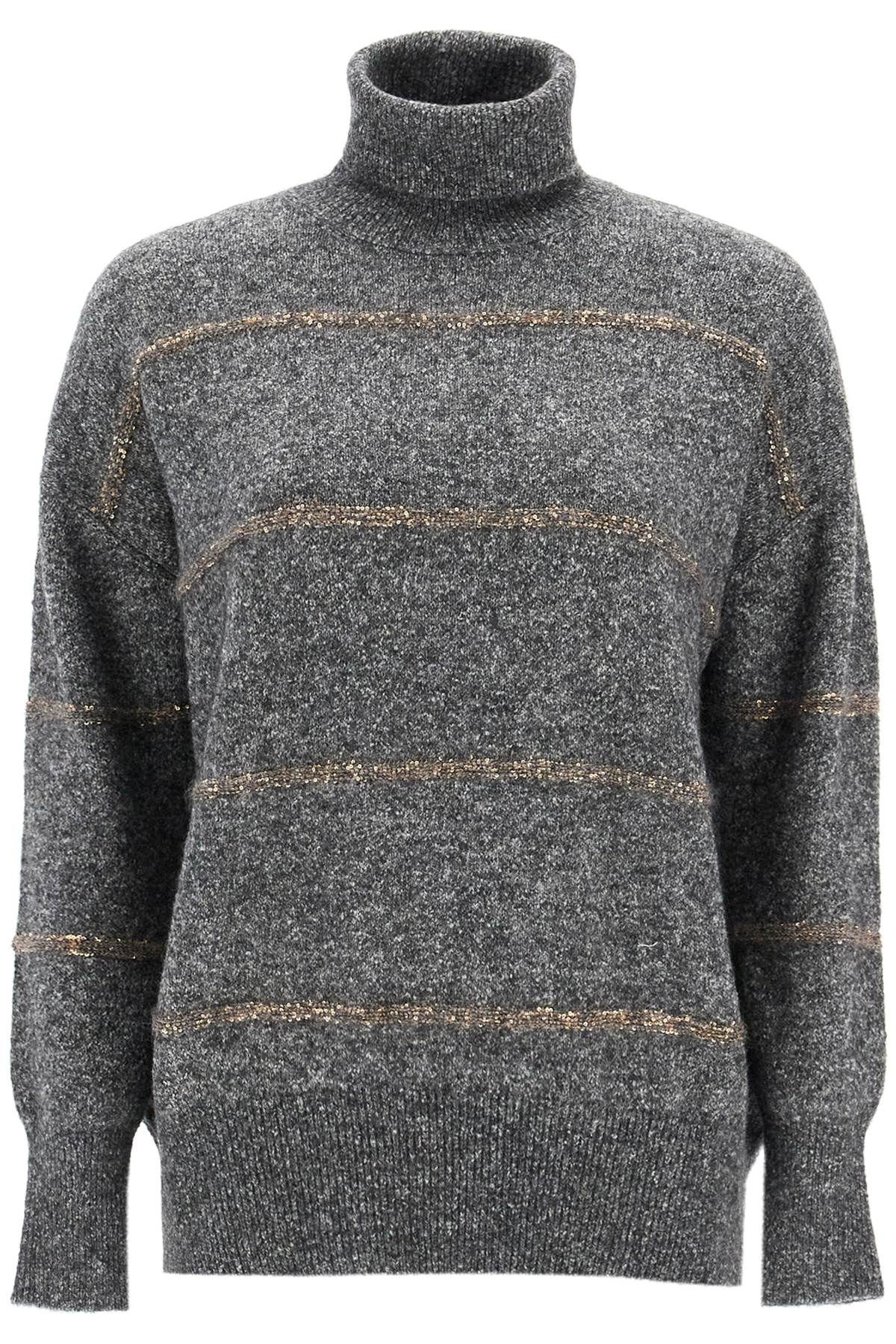 Brunello Cucinelli BRUNELLO CUCINELLI striped dolcevita sweater