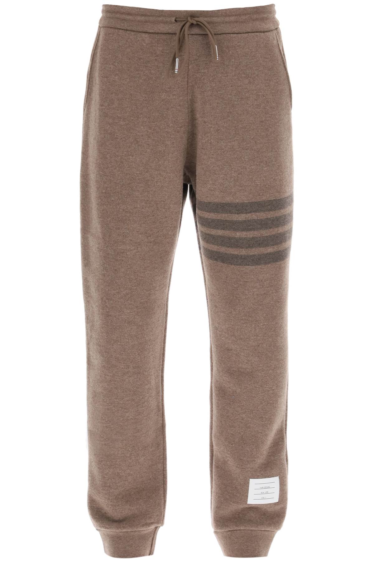 Thom Browne THOM BROWNE 4-bar loopback-wool sweatpants