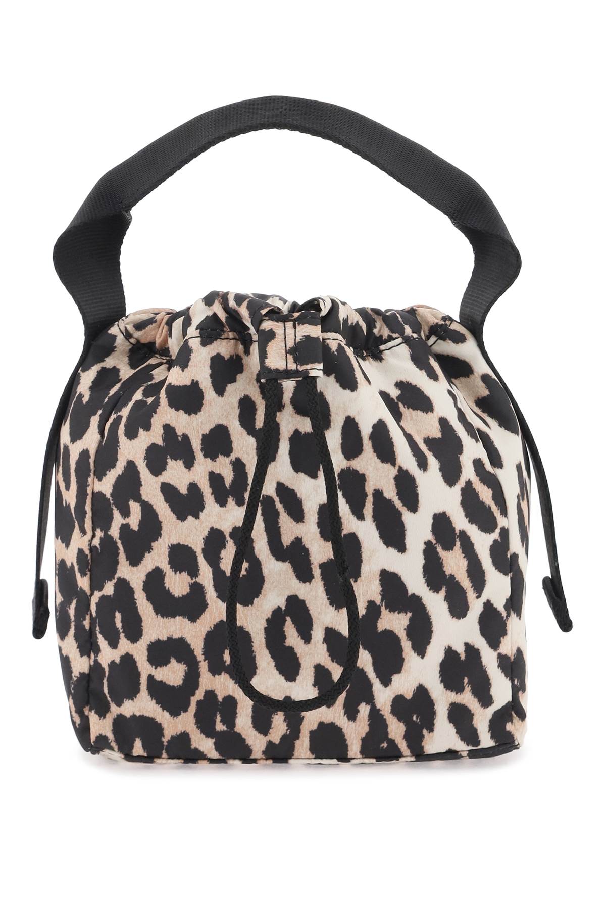 Ganni GANNI leopard tech handbag