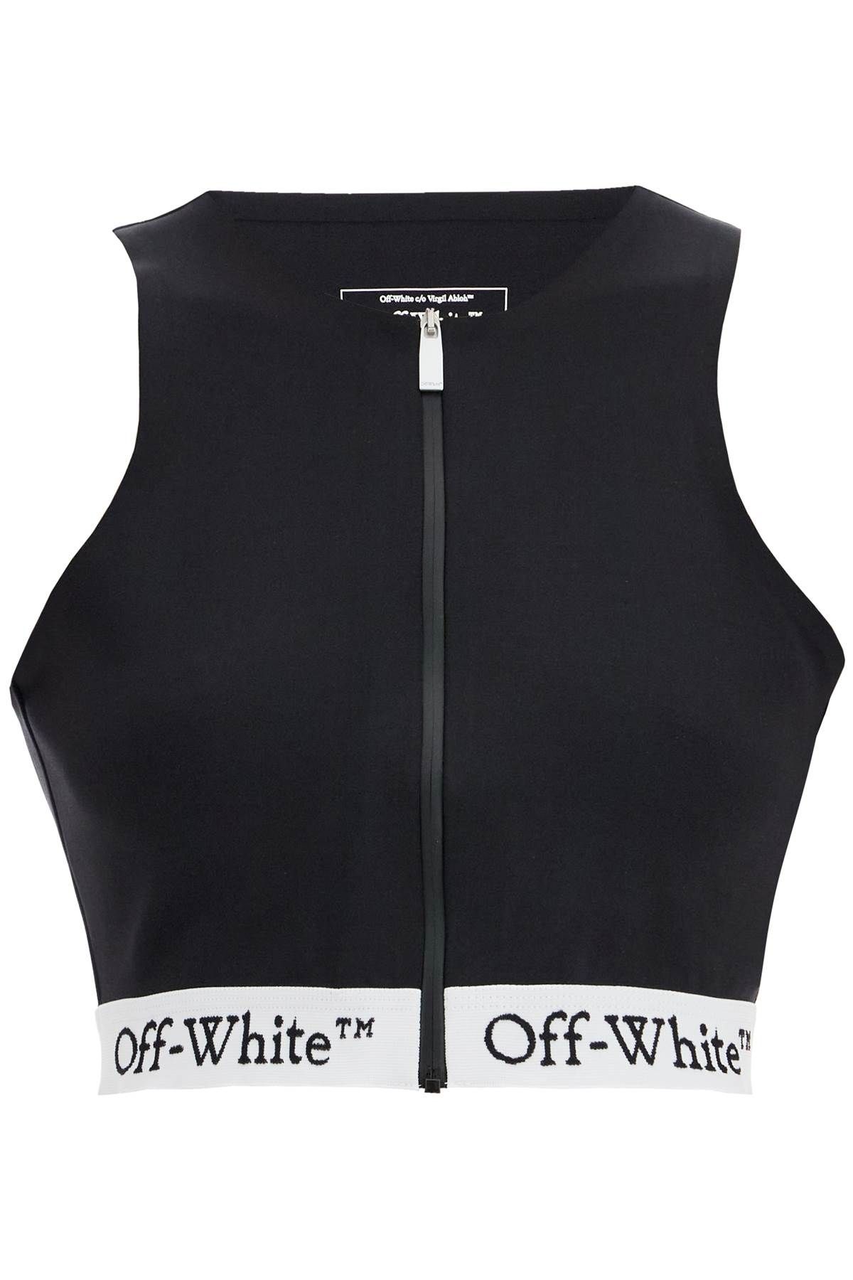 OFF-WHITE OFF-WHITE 'sporty top with zip and logo band