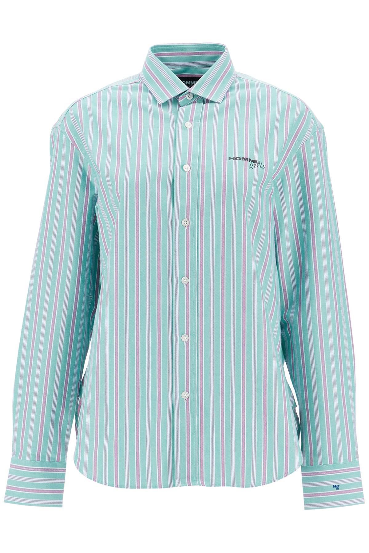  HOMME GIRLS striped oxford shirt for men