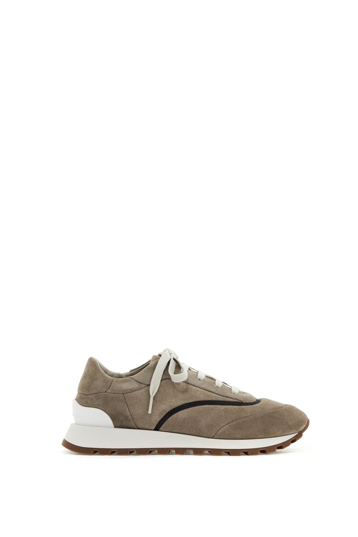 Brunello Cucinelli BRUNELLO CUCINELLI wool sneakers with precious stripe design