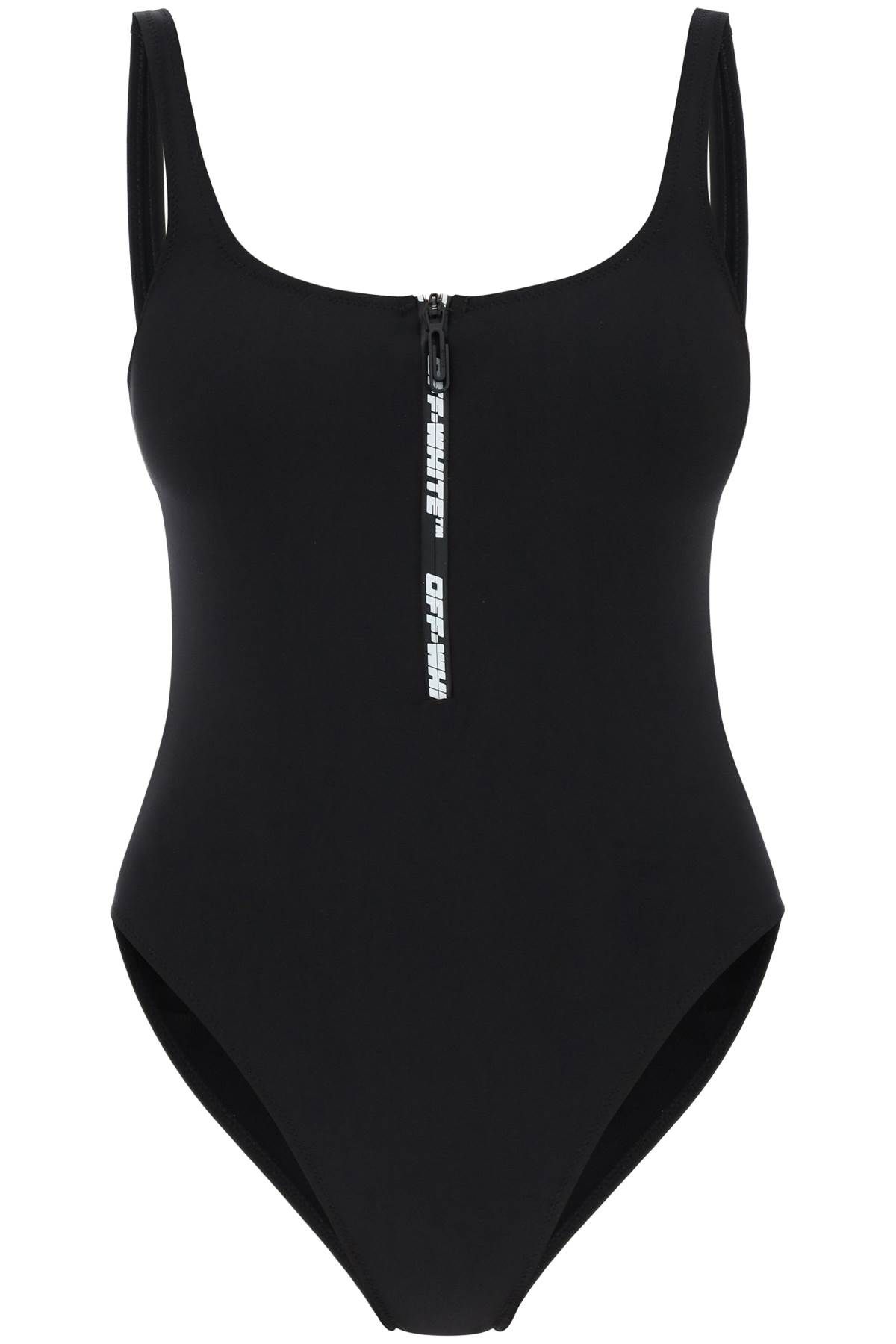 OFF-WHITE OFF-WHITE one-piece swimsuit with zip and logo