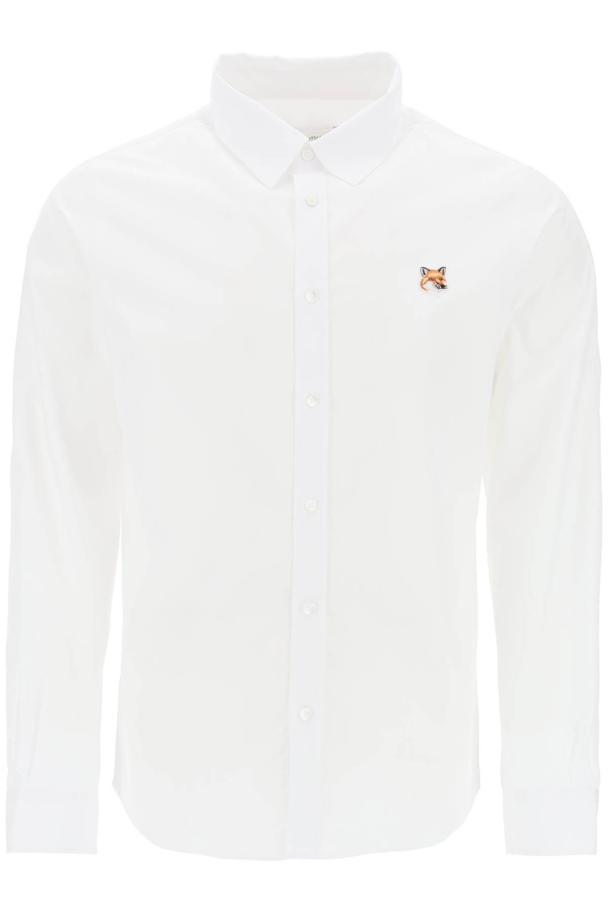 Maison Kitsuné MAISON KITSUNE fox head poplin shirt