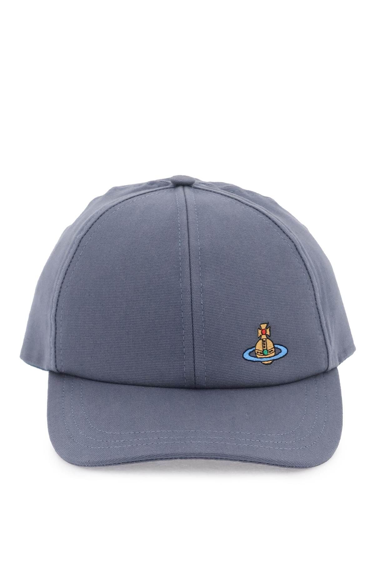 Vivienne Westwood VIVIENNE WESTWOOD uni colour baseball cap with orb embroidery