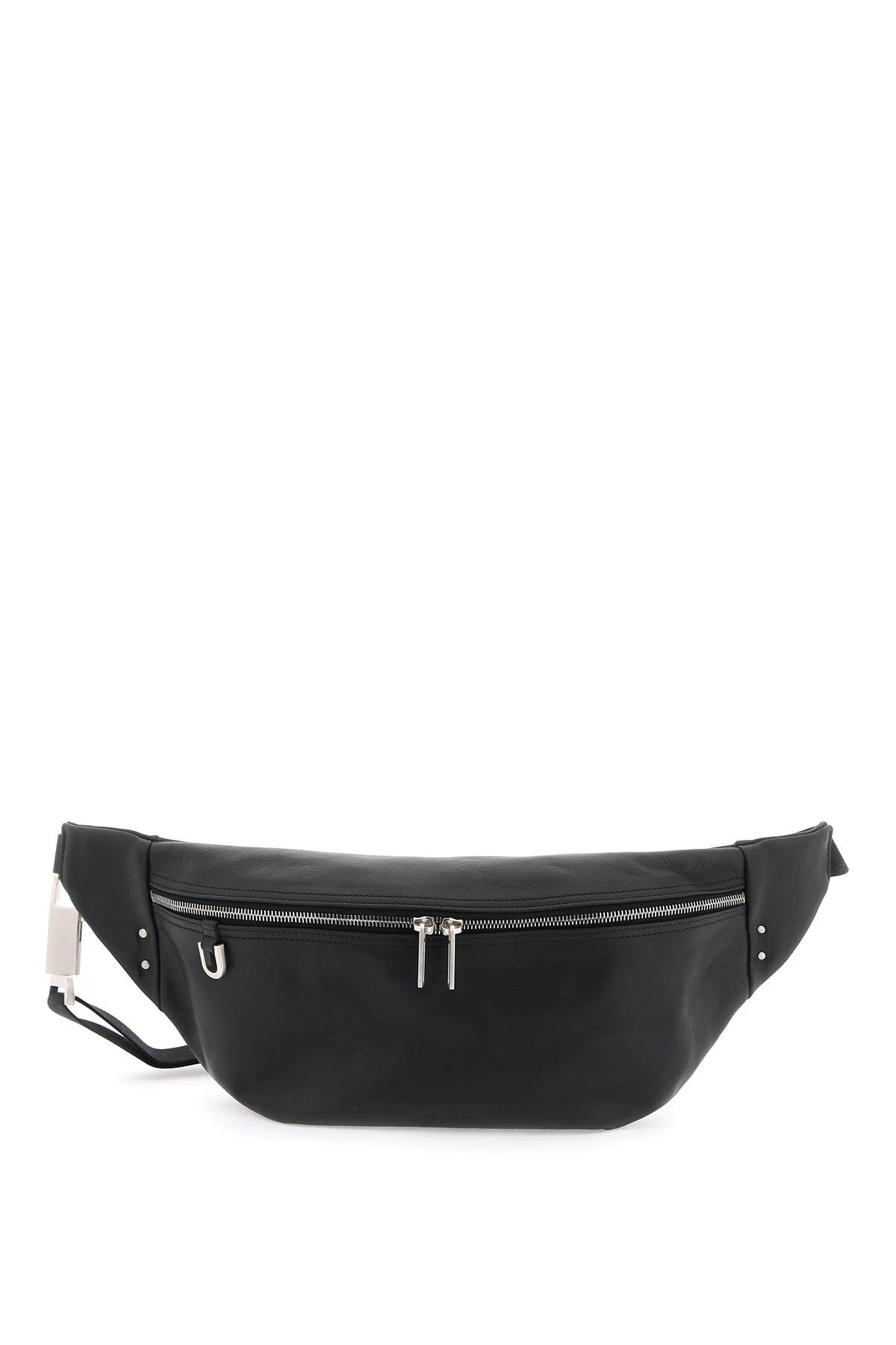 Rick Owens RICK OWENS leather kangaroo pouch