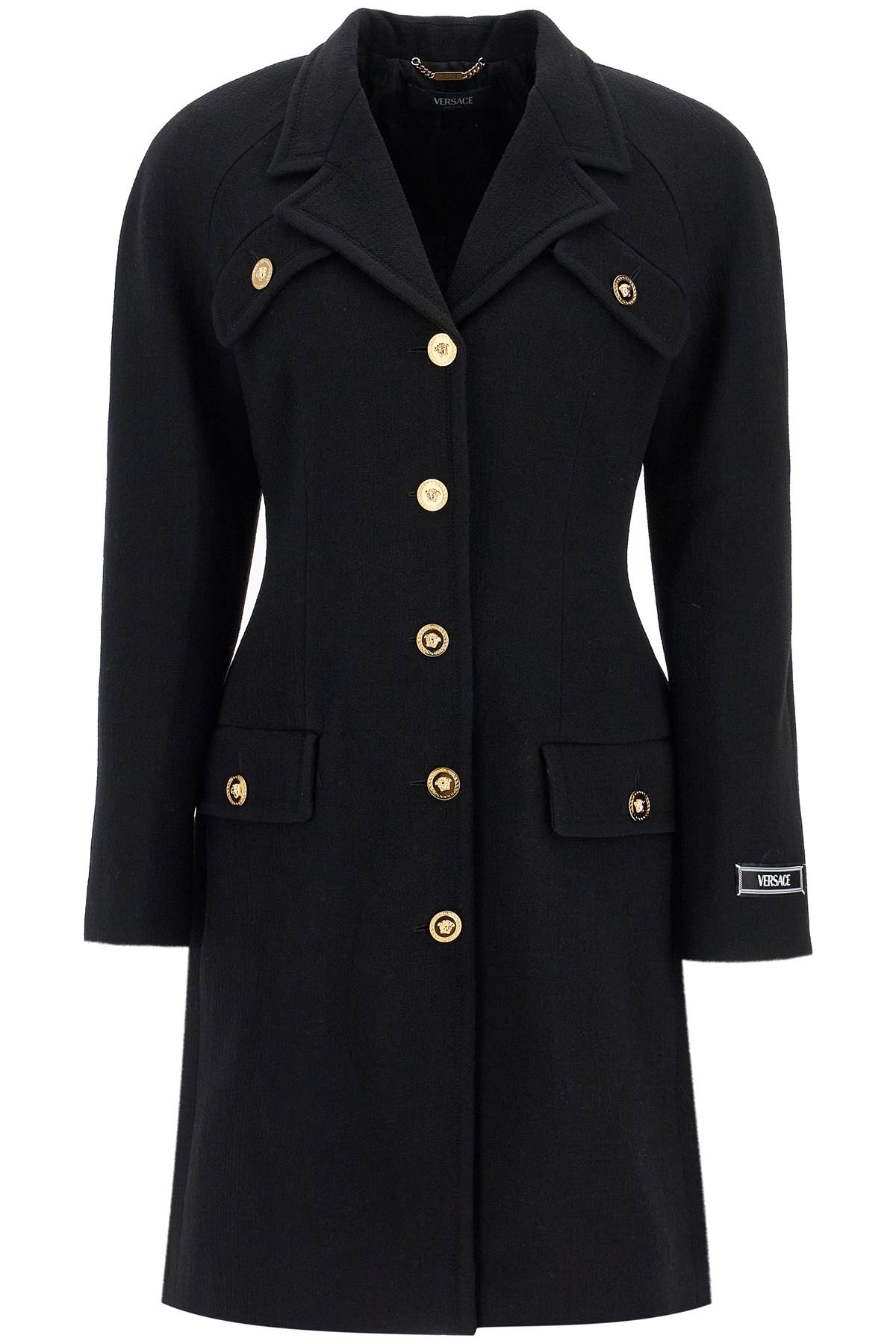Versace VERSACE raglan crepe coat