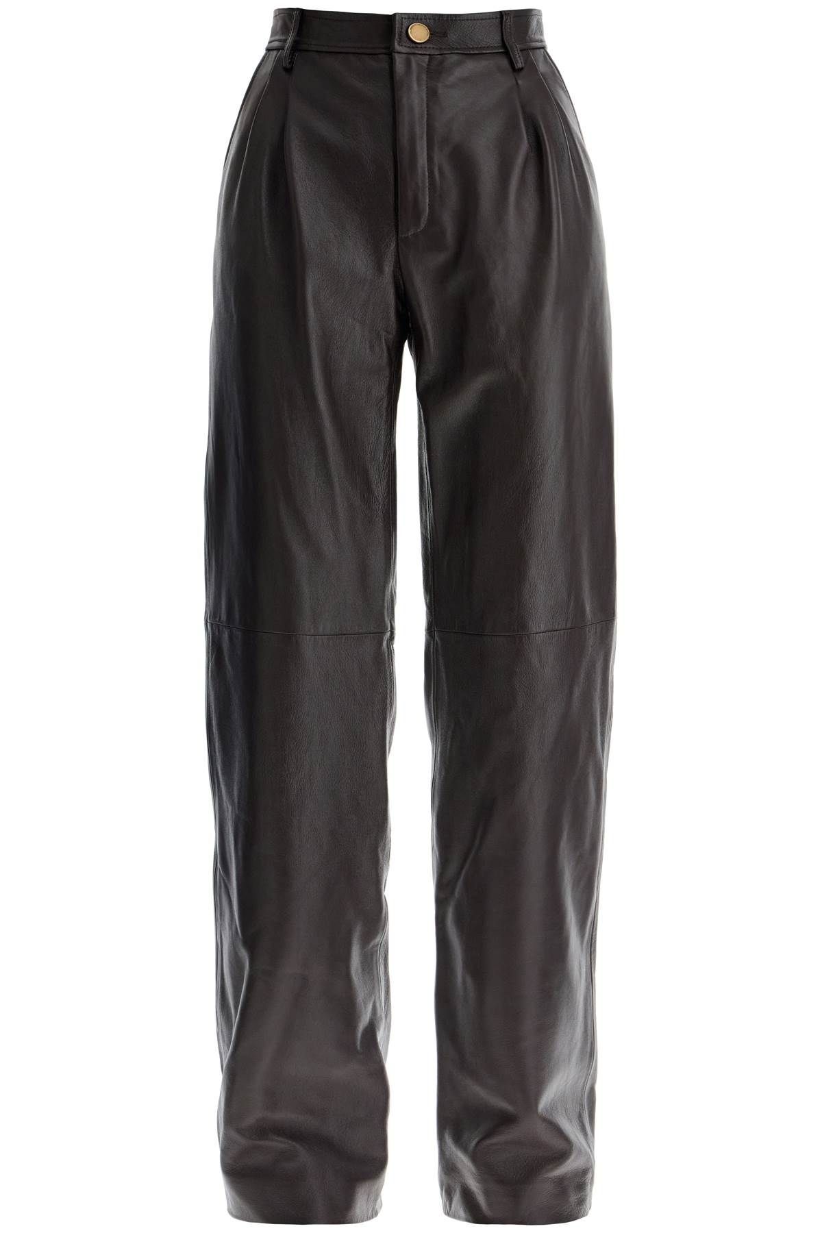 Alessandra Rich ALESSANDRA RICH leather carrot-shaped pants