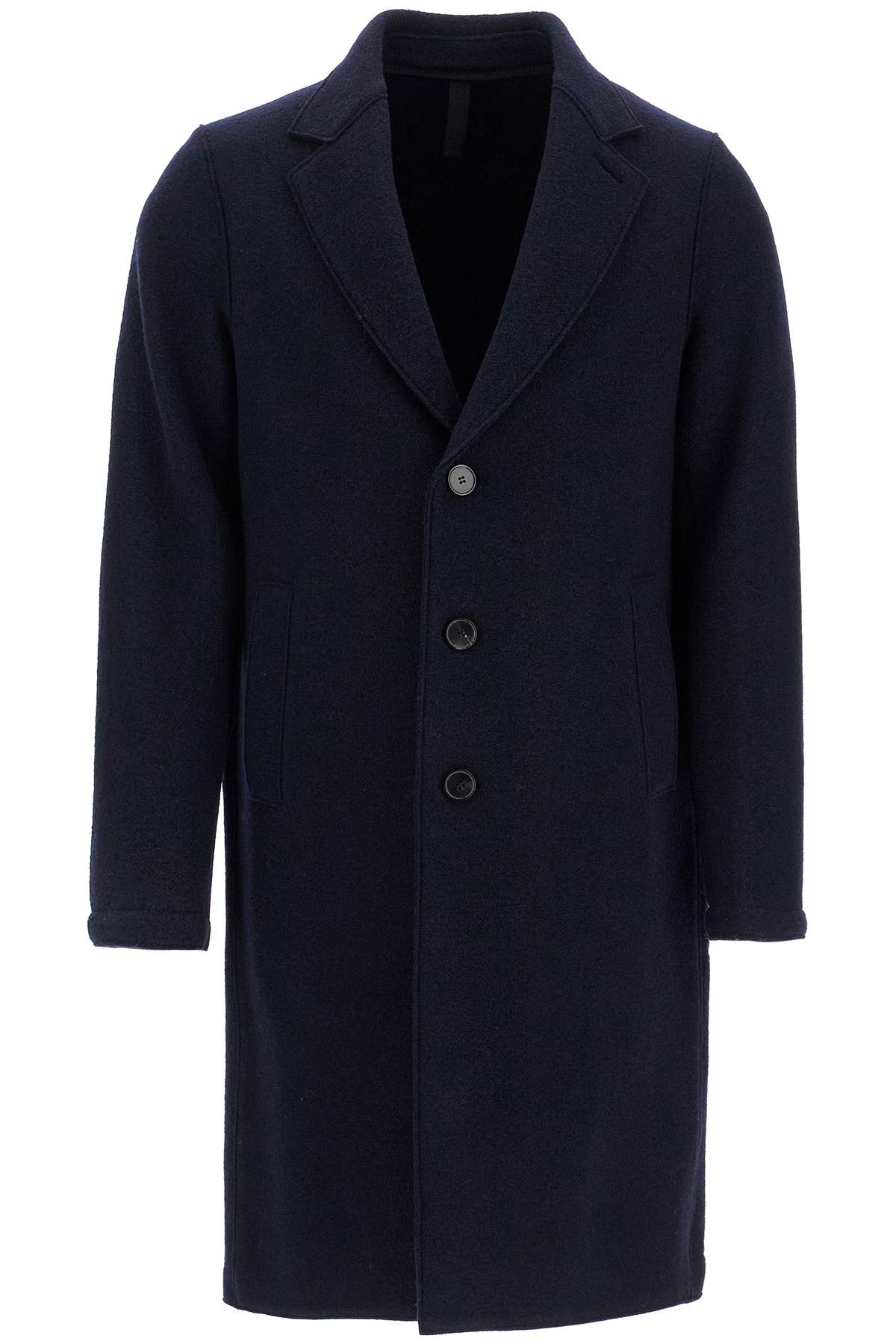 HARRIS WHARF LONDON HARRIS WHARF LONDON single-breasted wool coat in boiled