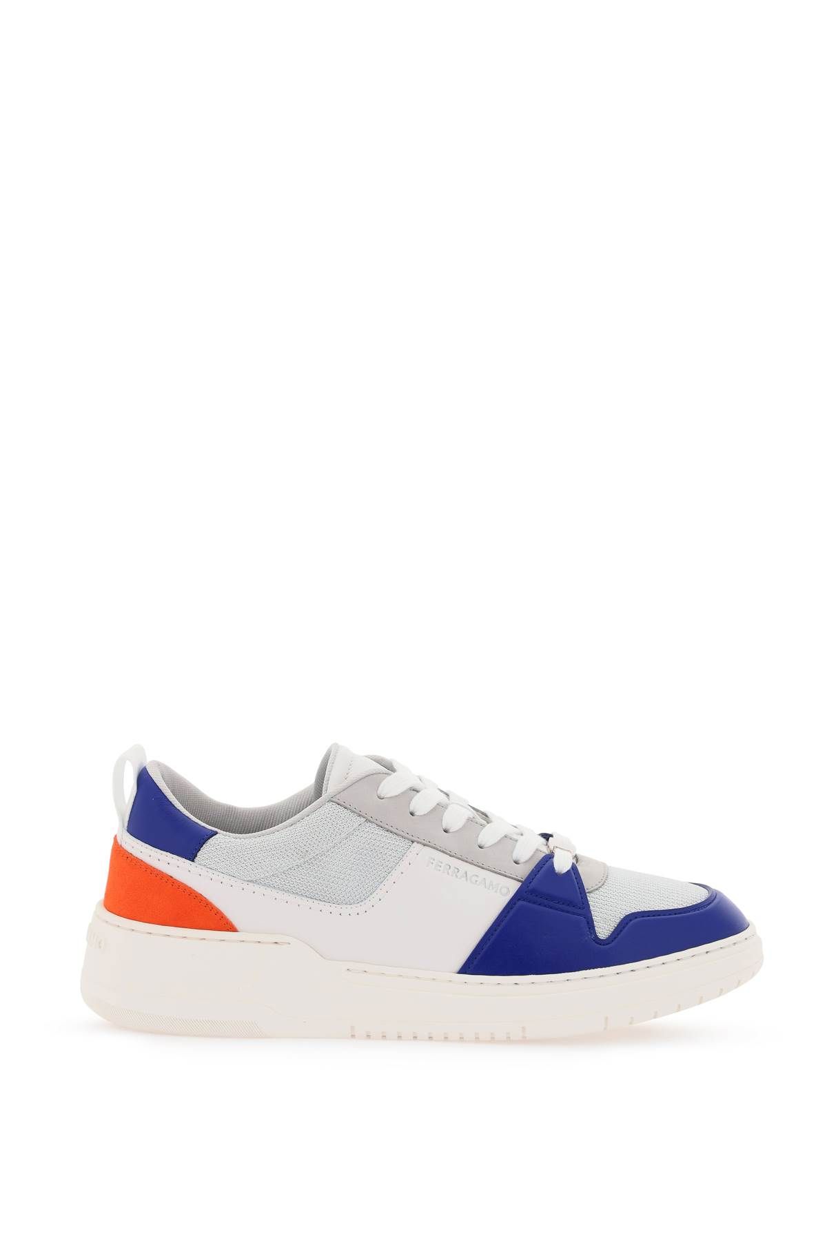 Ferragamo FERRAGAMO leather and technical fabric sneakers