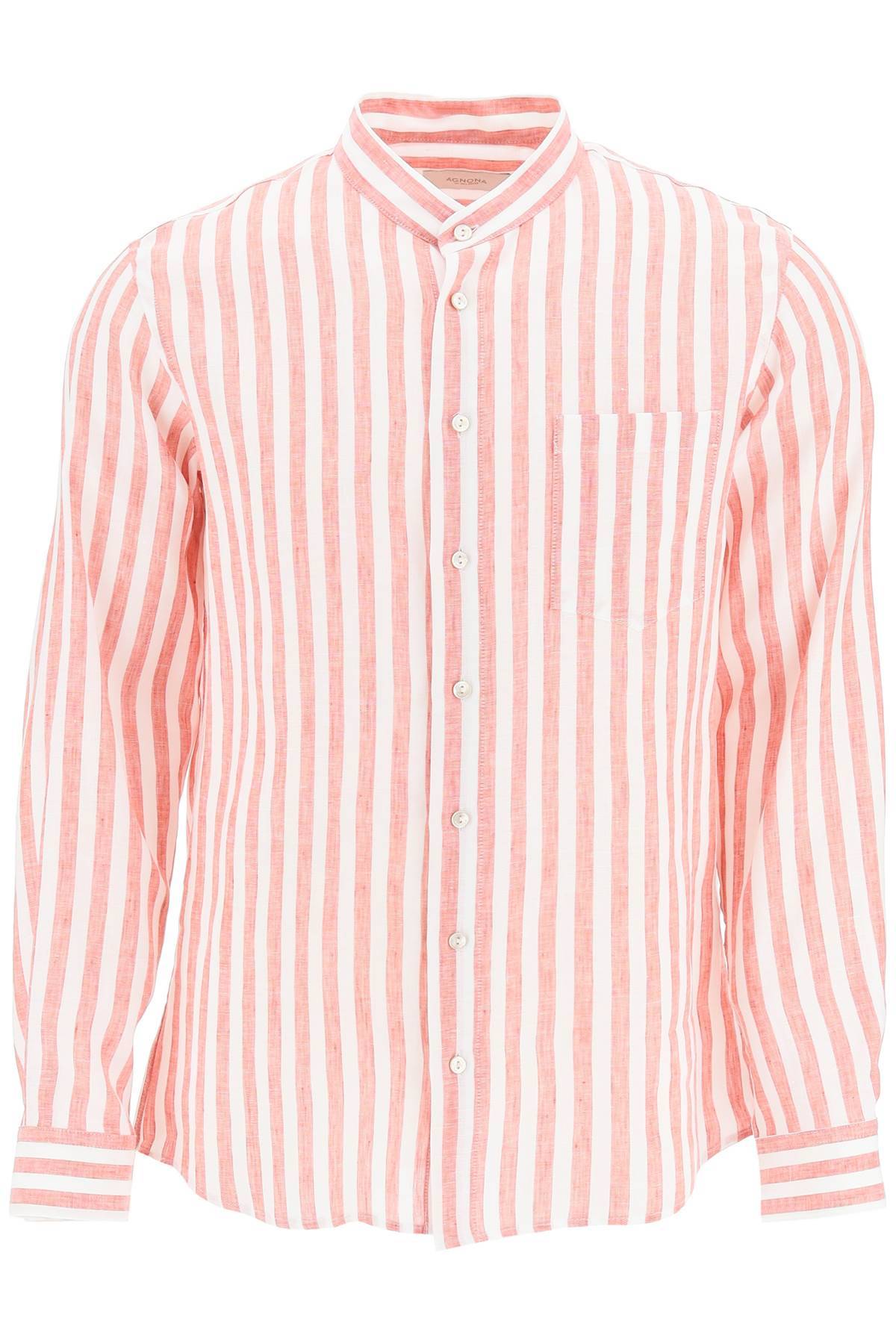 AGNONA AGNONA striped linen shirt
