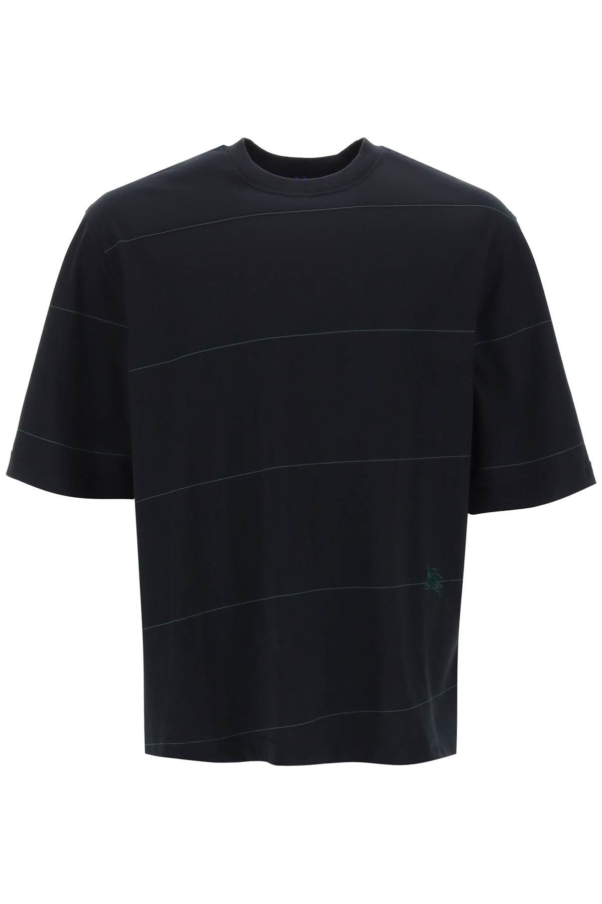 Burberry BURBERRY striped t-shirt with ekd embroidery