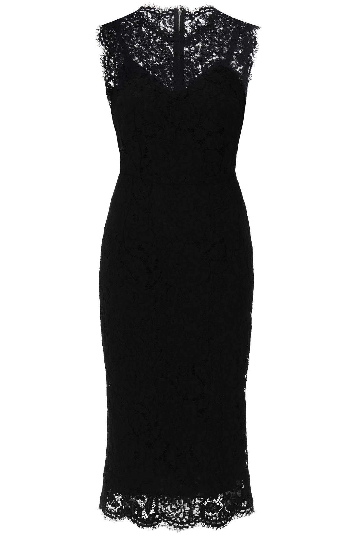 Dolce & Gabbana DOLCE & GABBANA lace sheath dress with a