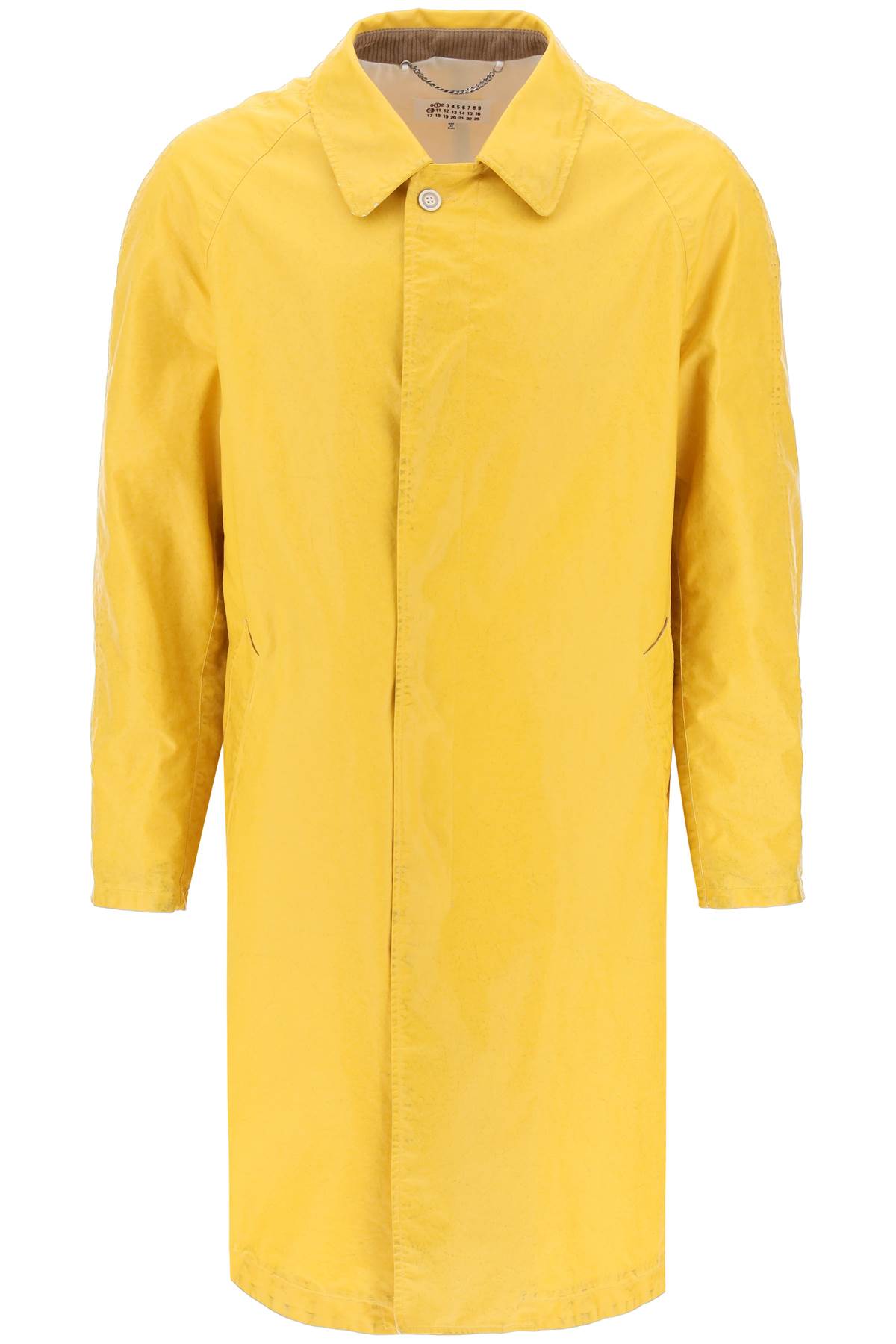 Maison Margiela MAISON MARGIELA trench coat in worn-out effect coated cotton