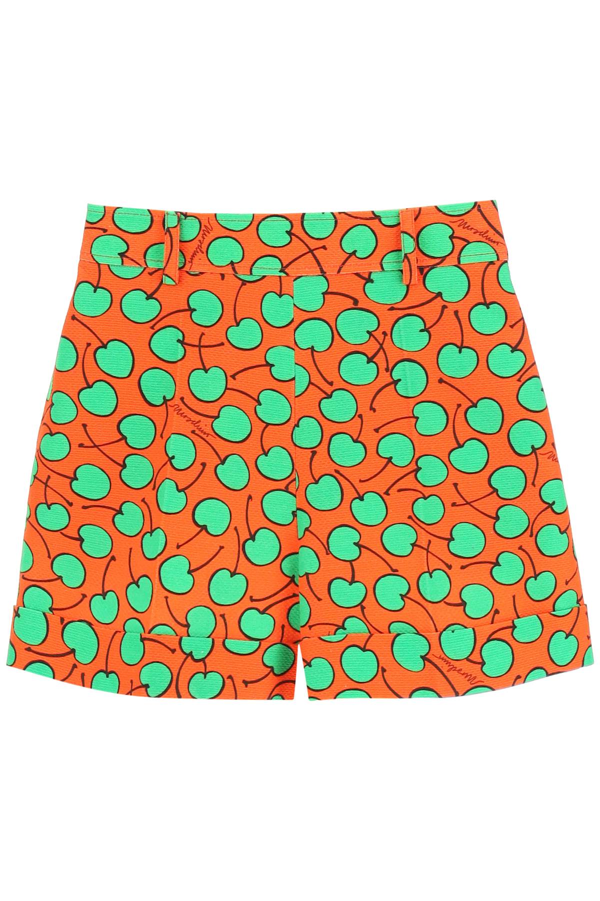 Moschino MOSCHINO cherry print piquet shorts