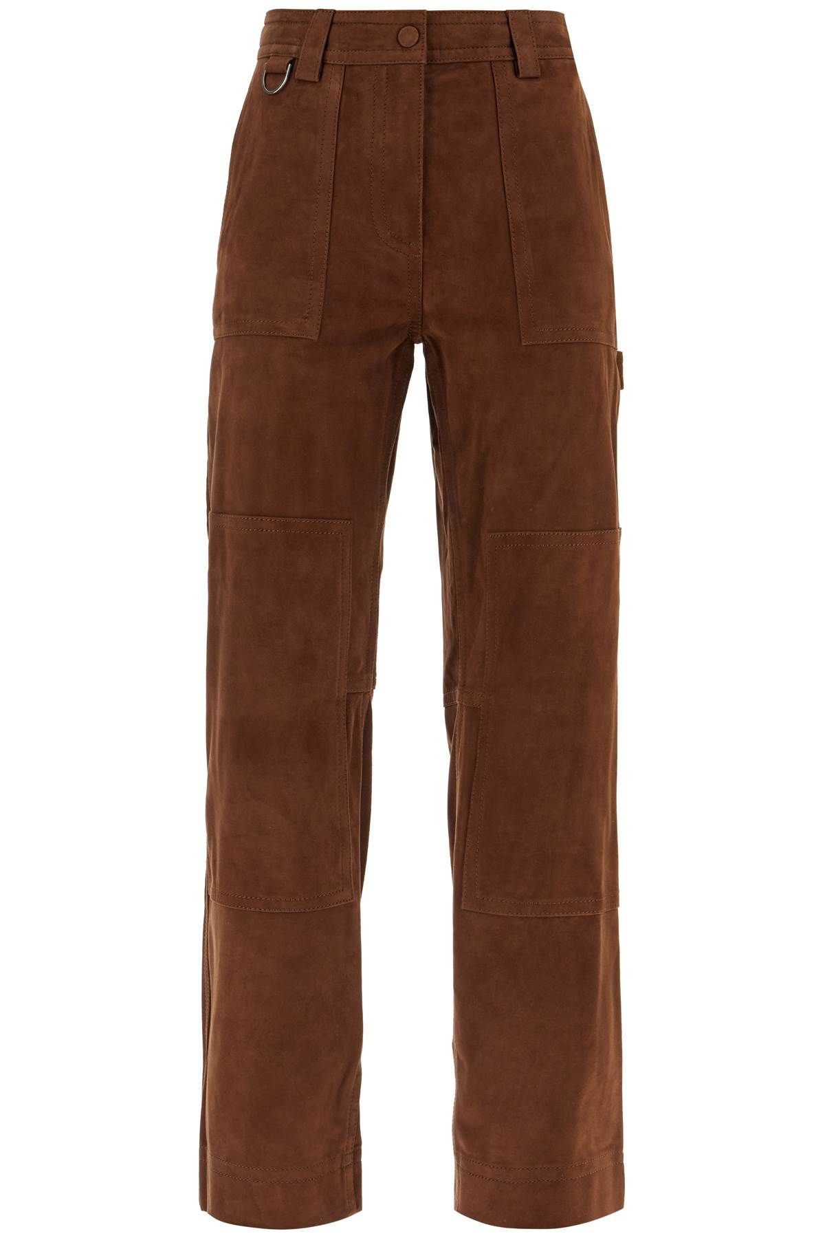 SAKS POTTS SAKS POTTS suede leather workwear pants