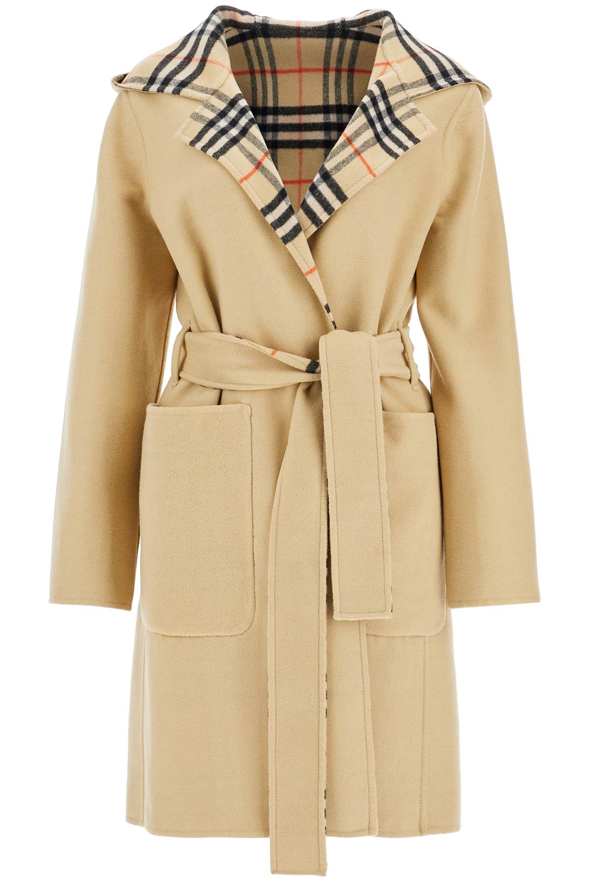 Burberry BURBERRY reversible wool coat with lap