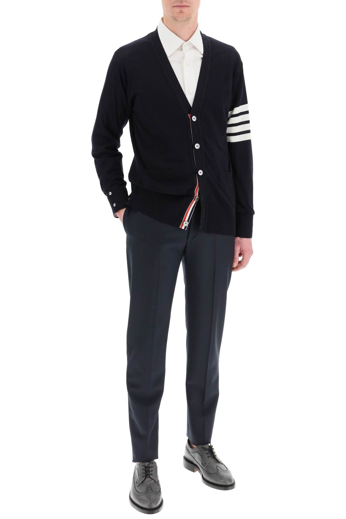 Thom Browne THOM BROWNE merino wool 4-bar cardigan