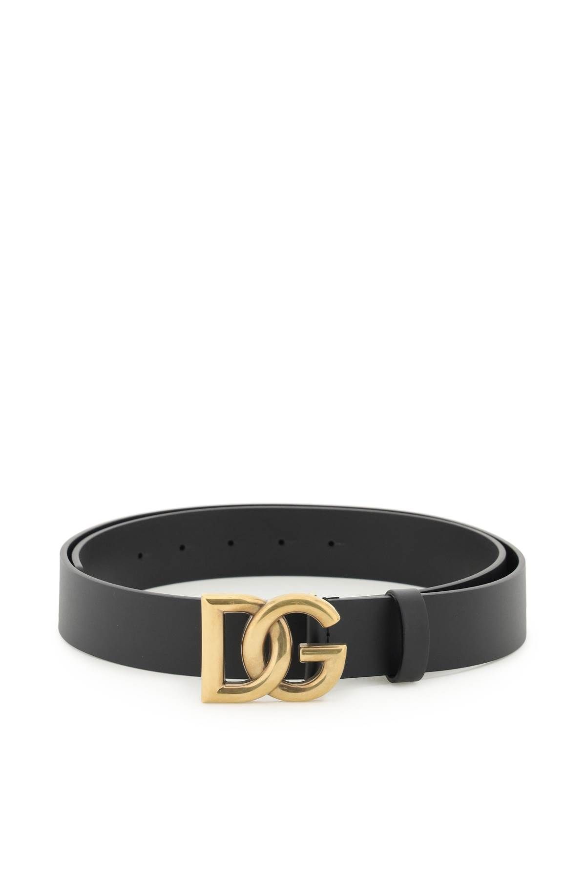 Dolce & Gabbana DOLCE & GABBANA lux leather belt with crossed dg logo