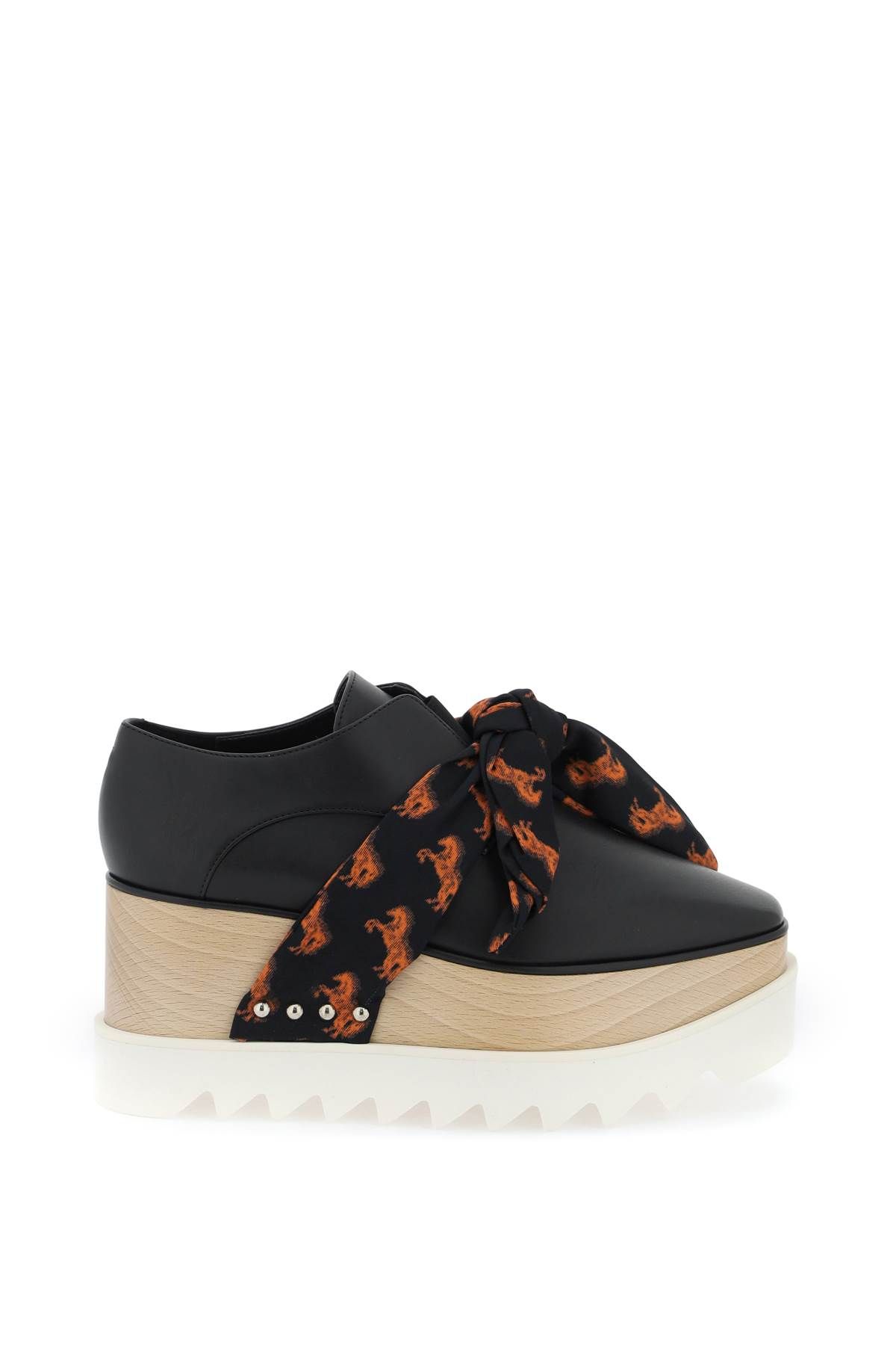 Stella McCartney STELLA McCARTNEY platform elyse loafers eith printed band