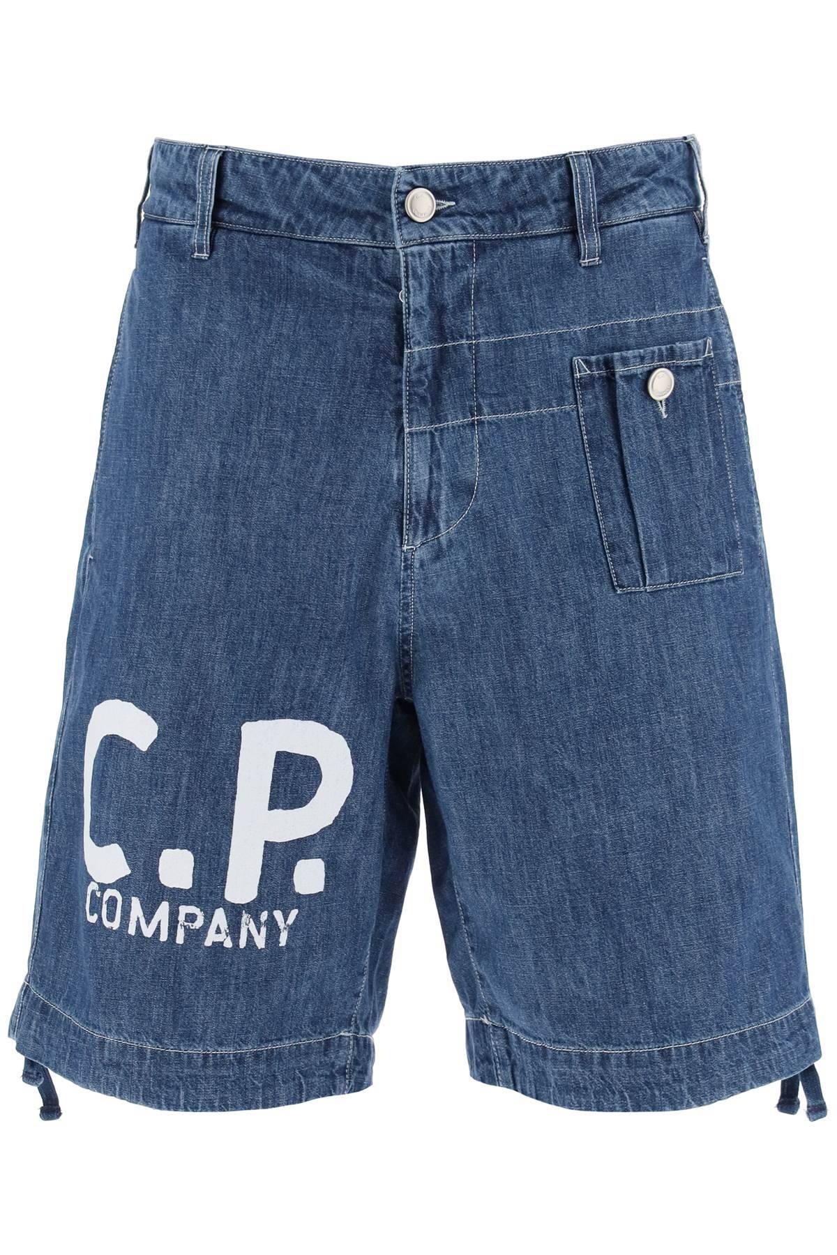 CP COMPANY CP COMPANY denim utility bermuda shorts for