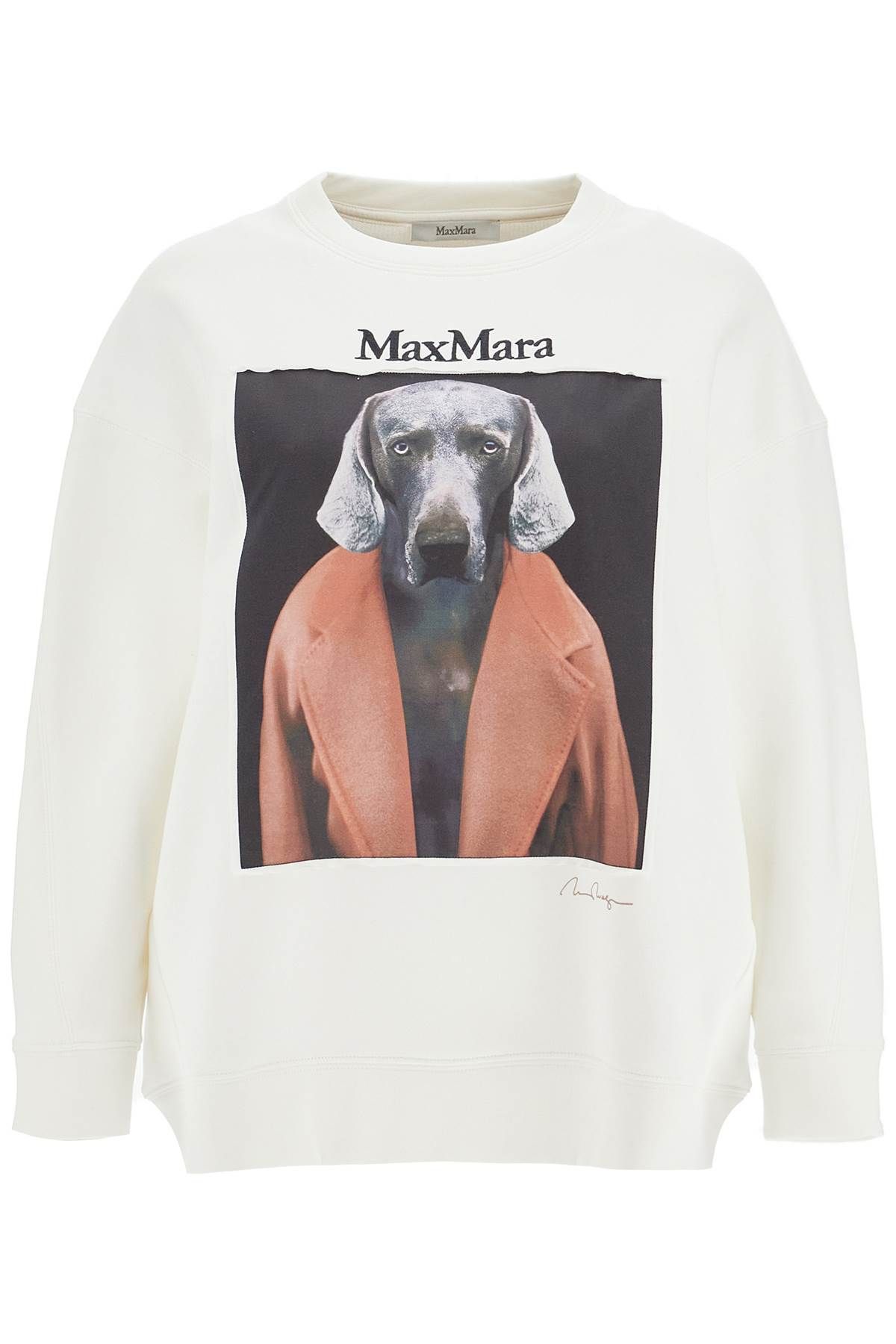 Max Mara MAX MARA wegman printed sweatshirt