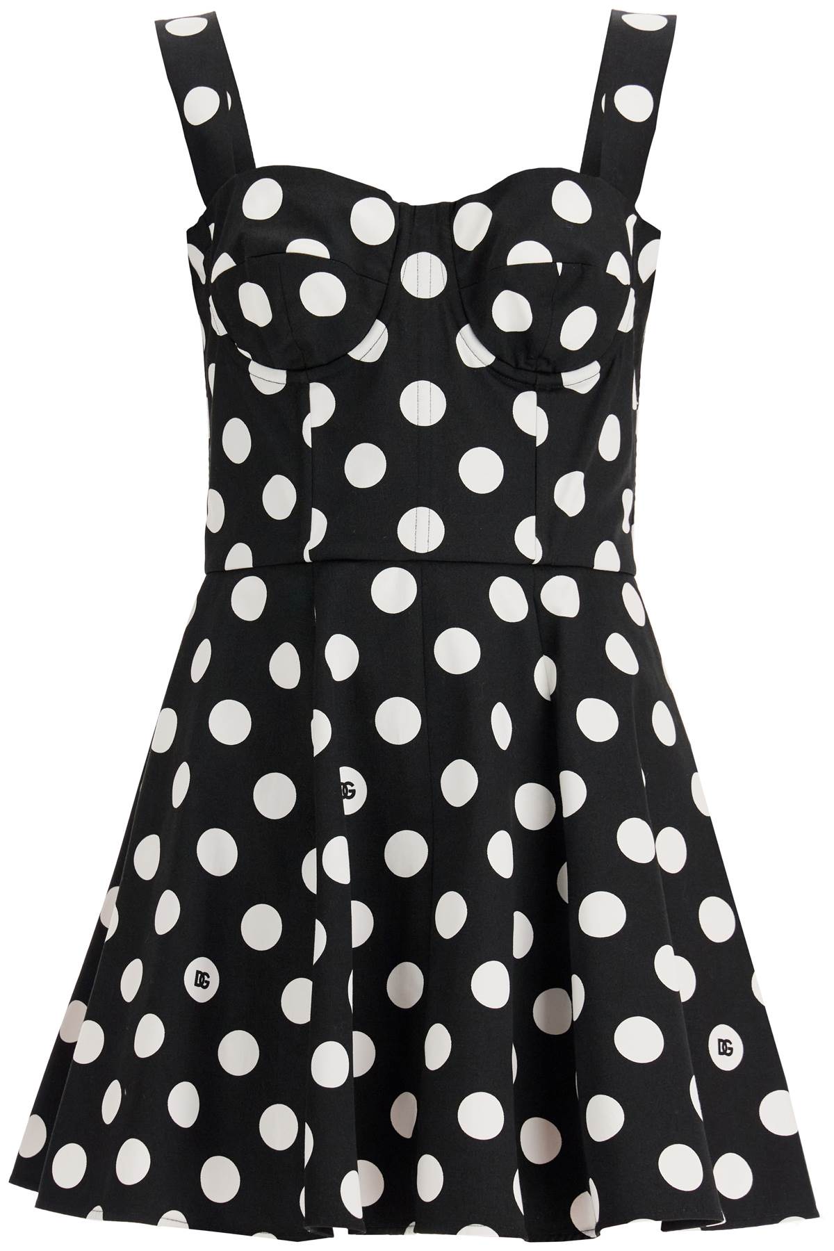 Dolce & Gabbana DOLCE & GABBANA polka dot print strapless mini dress