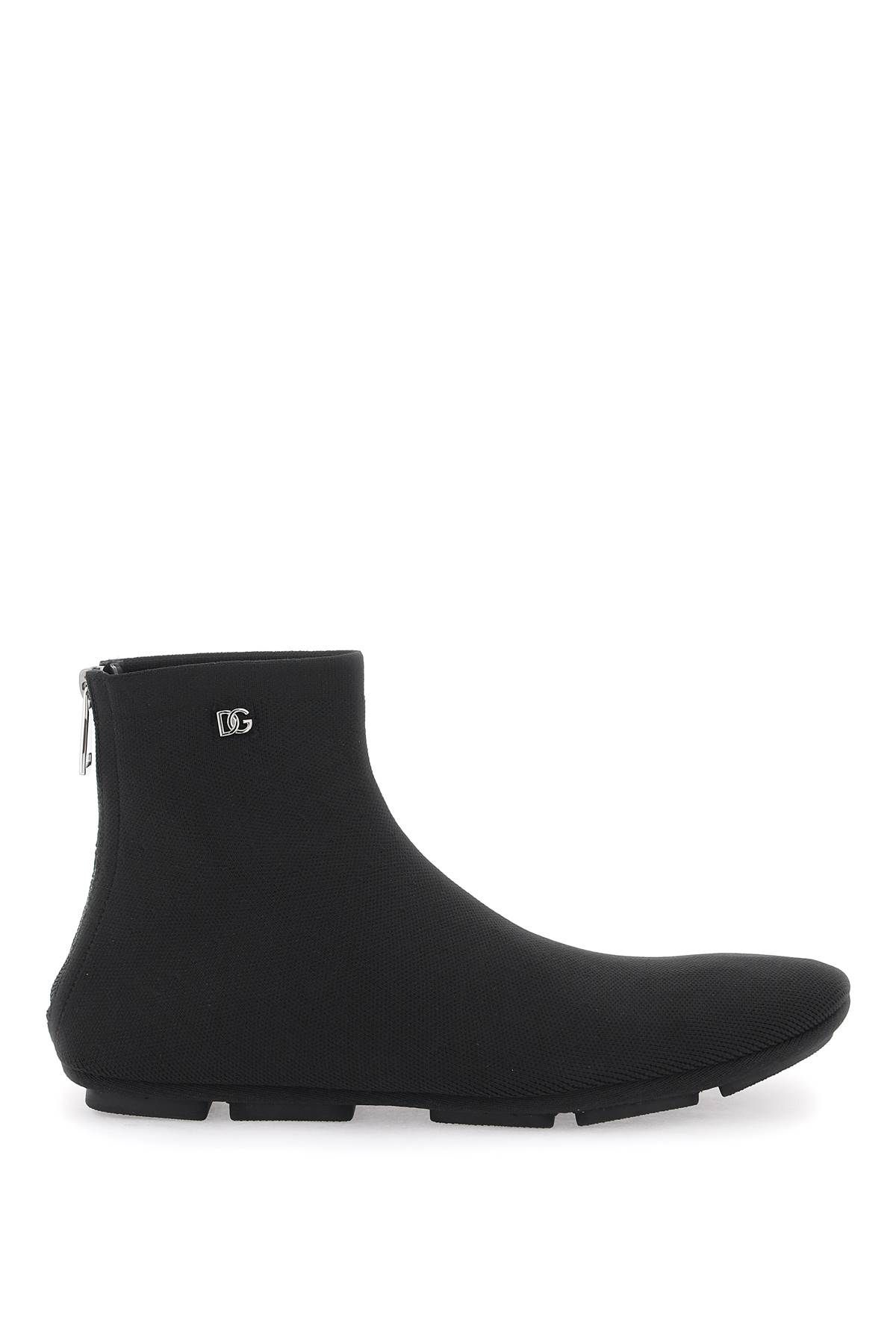 Dolce & Gabbana DOLCE & GABBANA stretch knit ankle boots