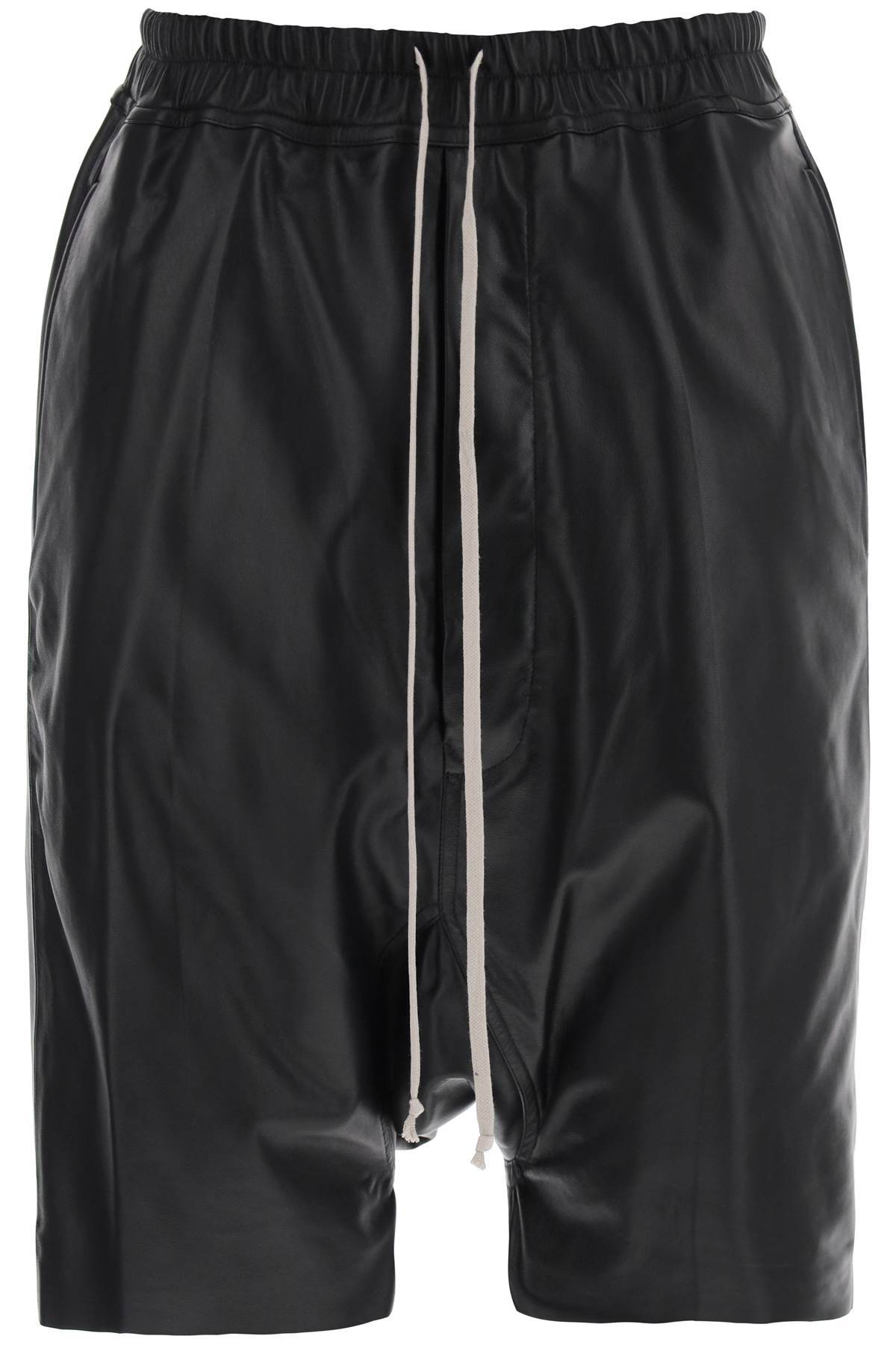 Rick Owens RICK OWENS leather bermuda shorts for