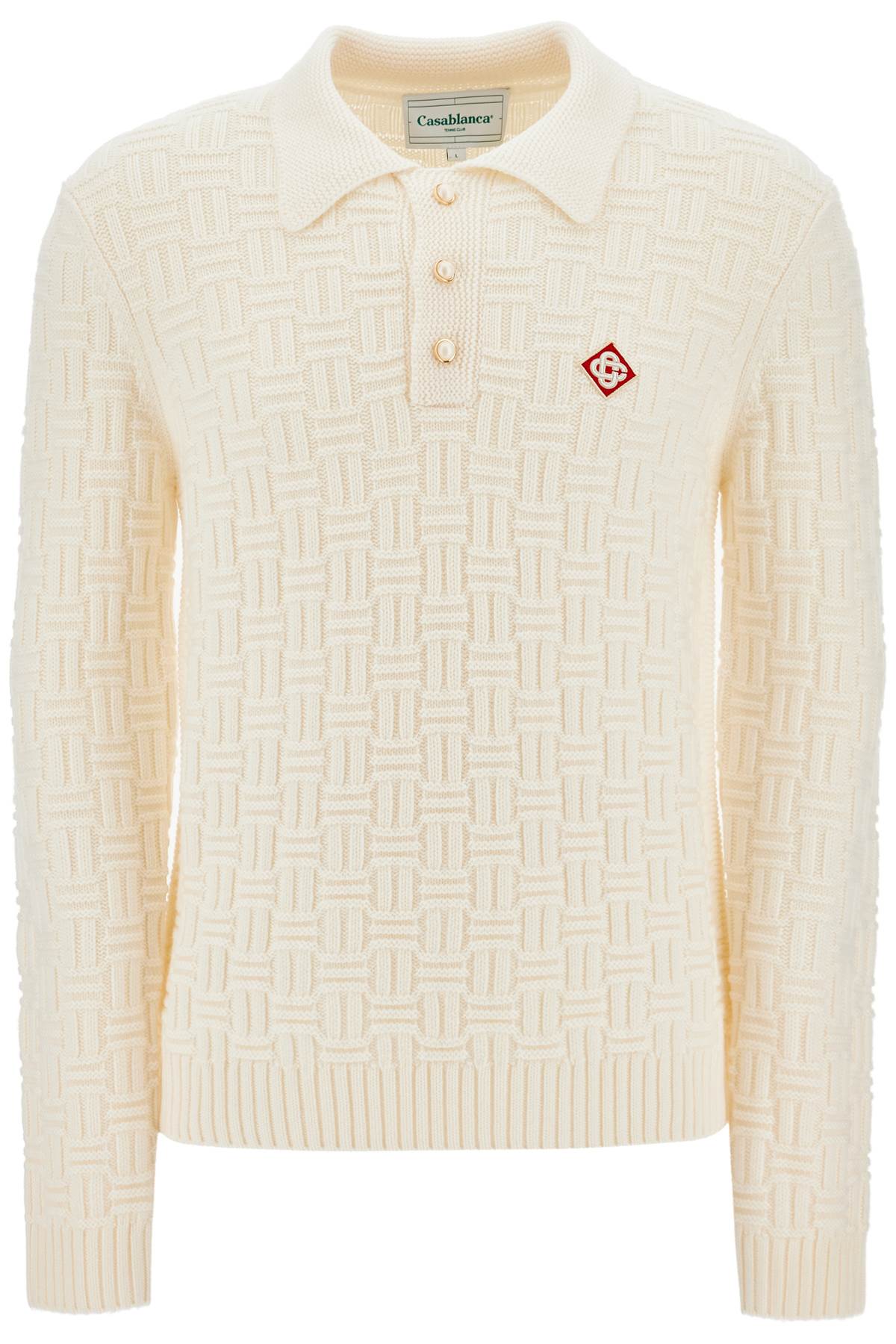 Casablanca CASABLANCA woolen polo-style pullover